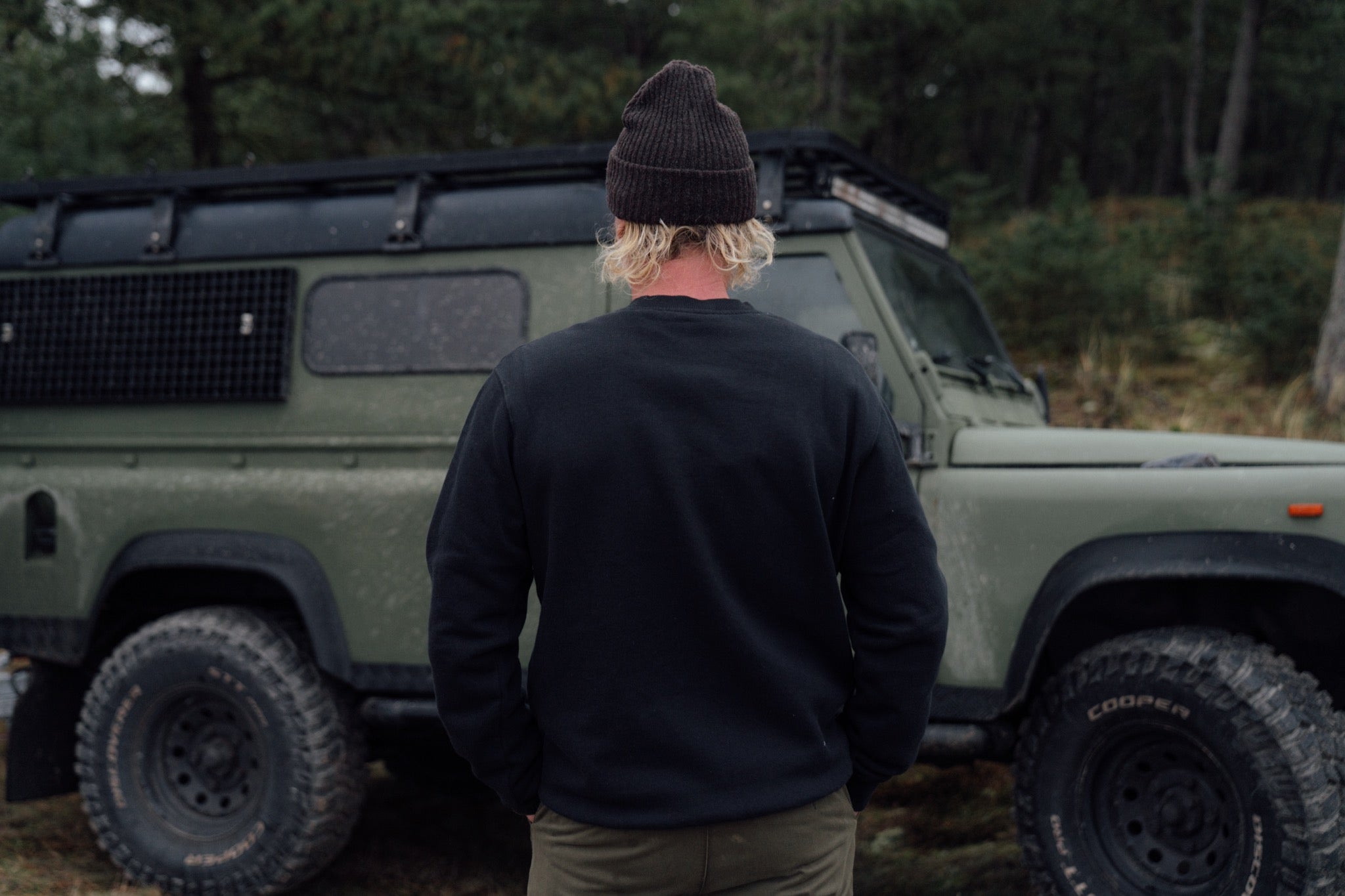 Bear Burrito Crewneck (Moonless Night)