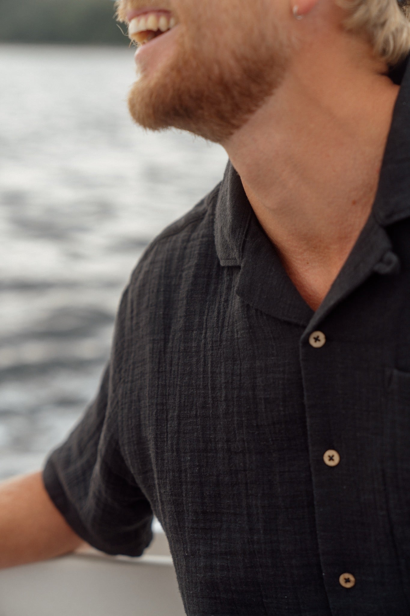 Coastline Short Sleeve Shirt (Moonless Night)