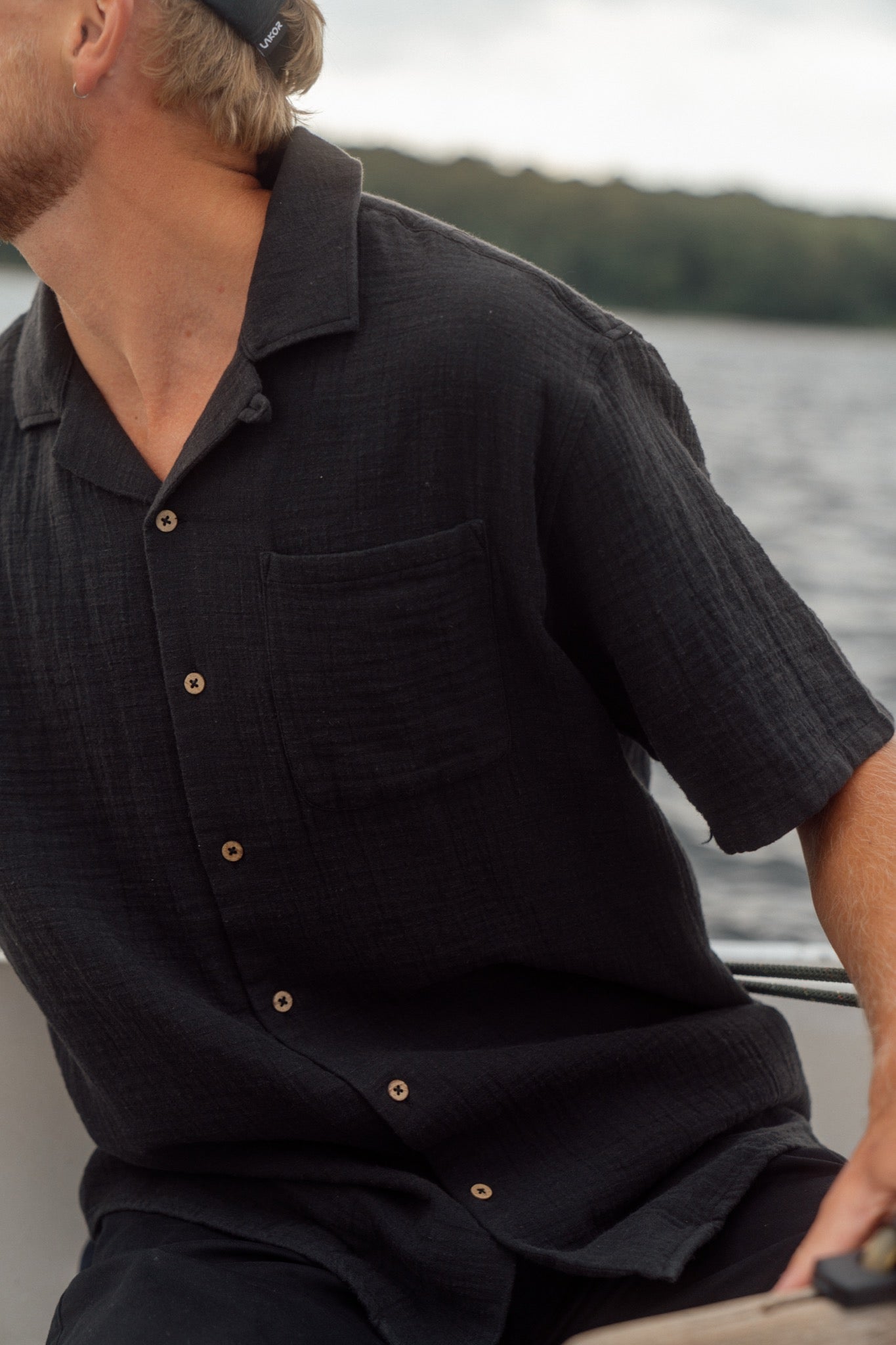 Coastline Short Sleeve Shirt (Moonless Night)