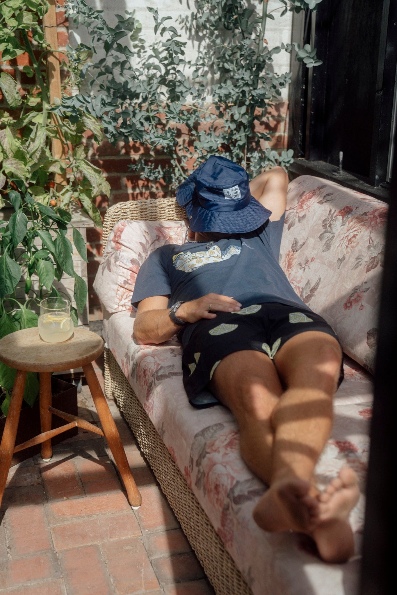 Lemon Swim Shorts - Black