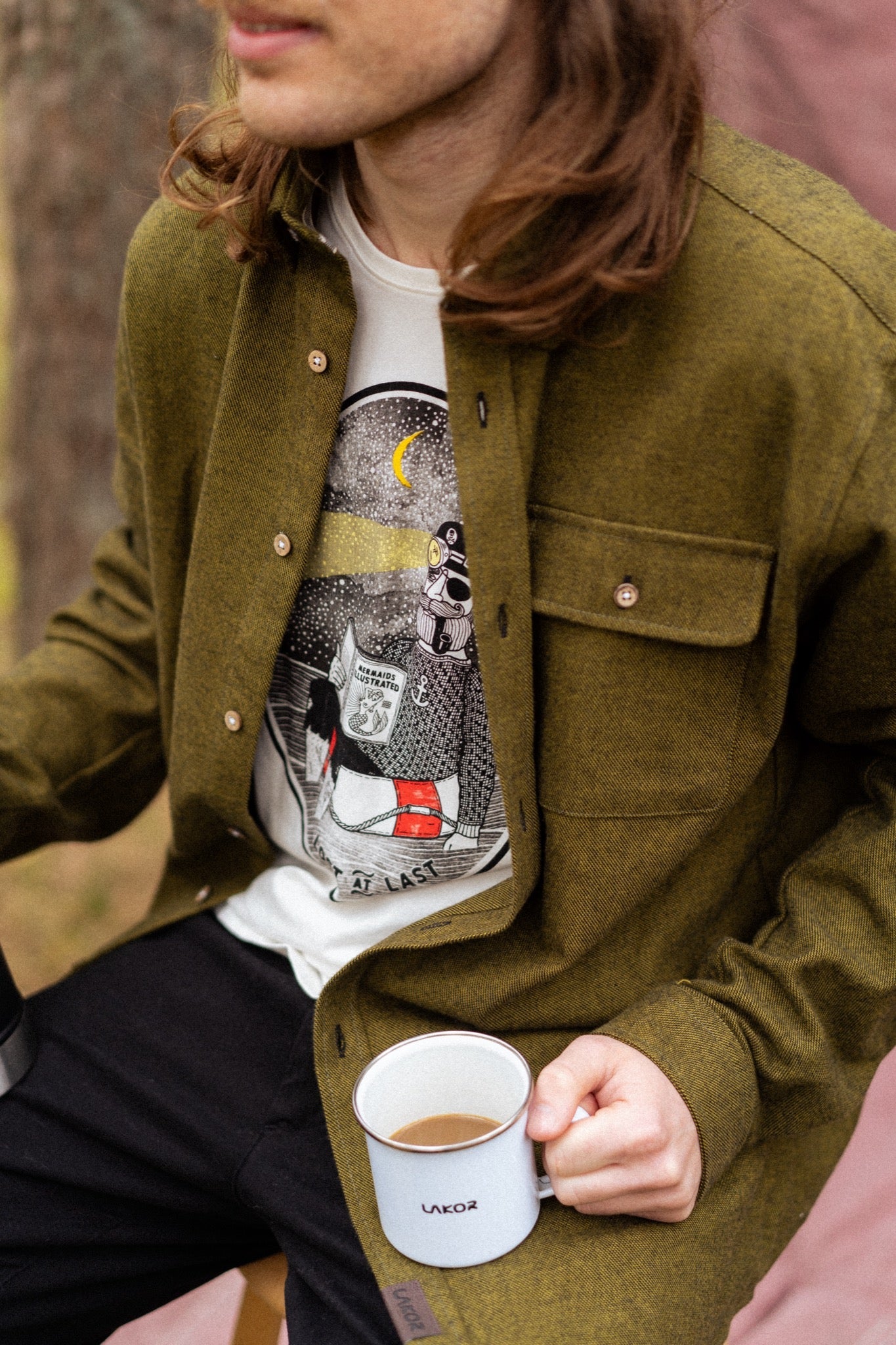 LAKOR Lost at Last T-shirt T-Shirt Star White