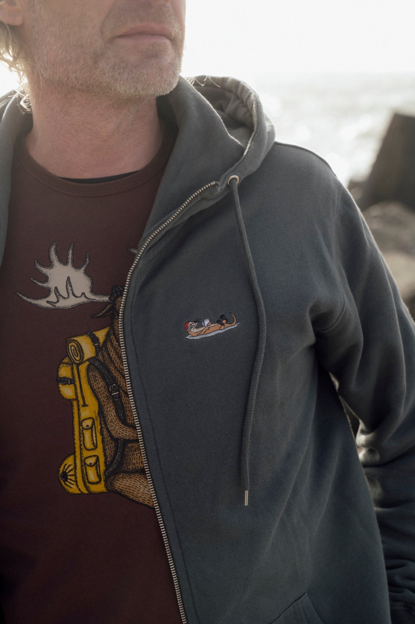 LAKOR Mini Flow Zip Hoodie Sweatshirt Urban Chic