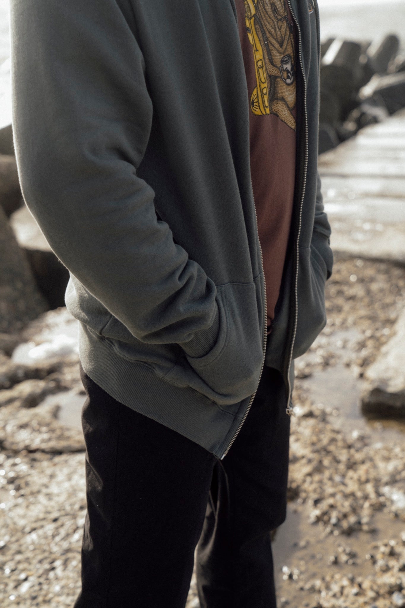 LAKOR Mini Flow Zip Hoodie Sweatshirt Urban Chic