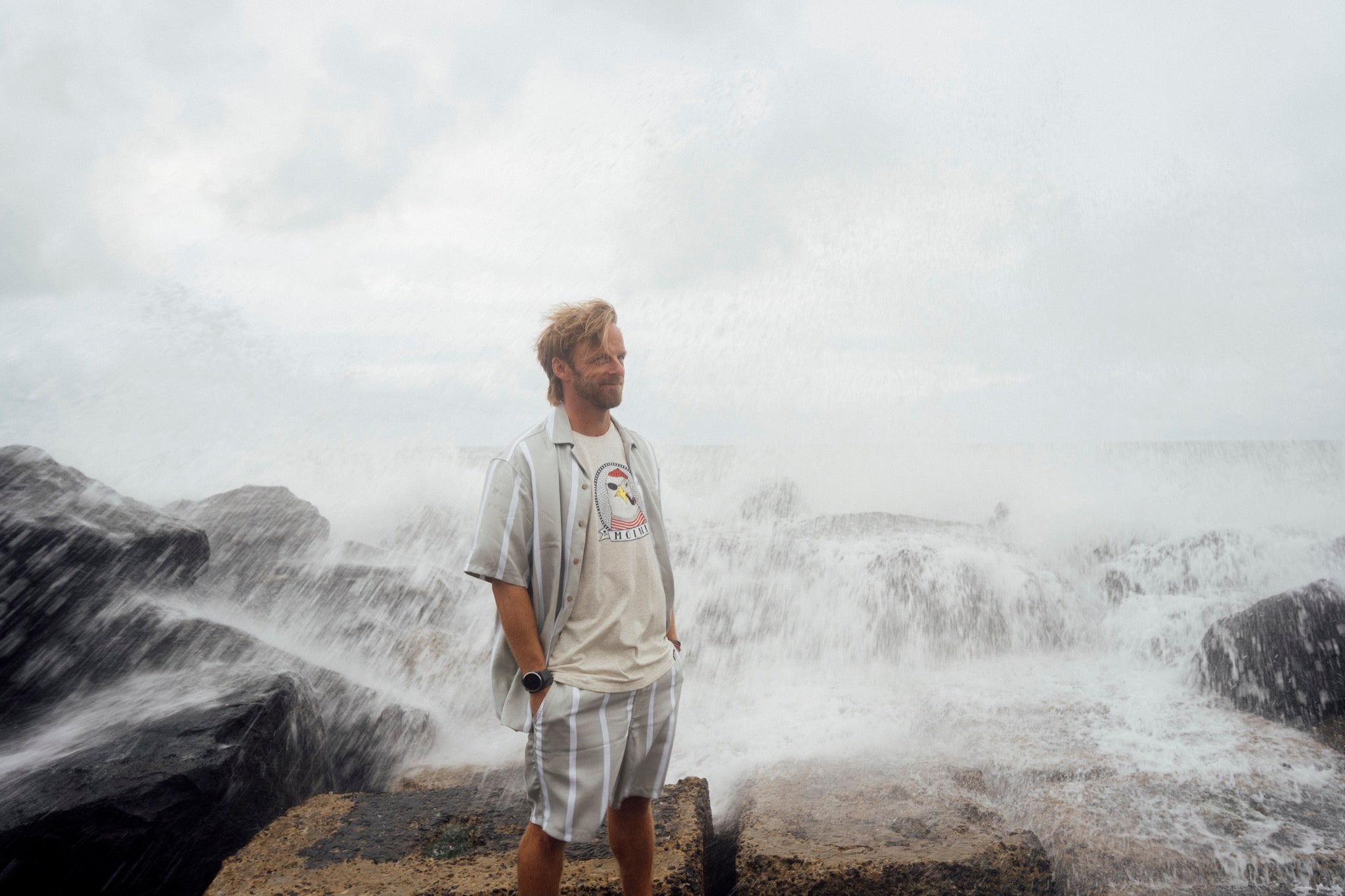 LAKOR Moin! T-shirt T-Shirt Oatmeal Melange