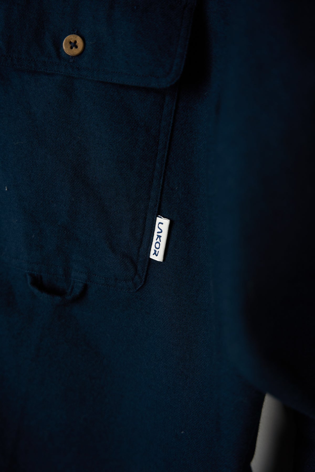 LAKOR Moleskin Shirt Shirt Blueberry