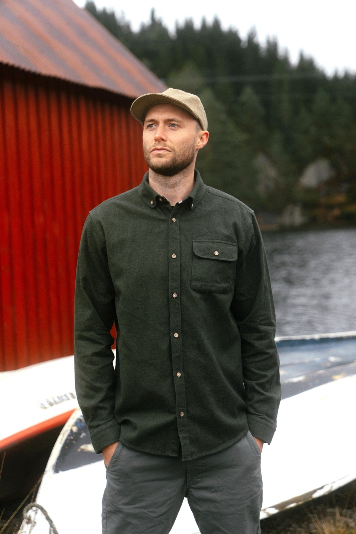 LAKOR Moss Shirt Shirt Rifle Green