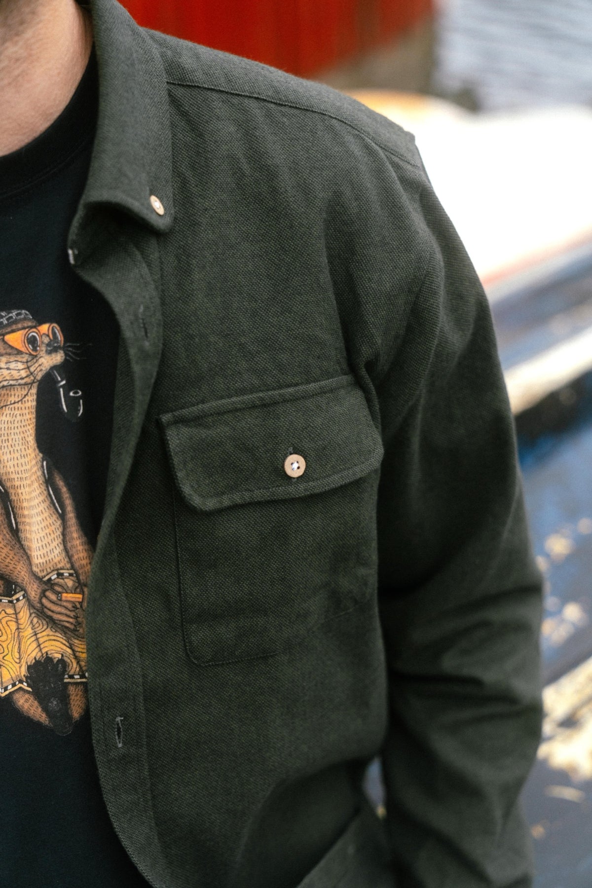 LAKOR Moss Shirt Shirt Rifle Green