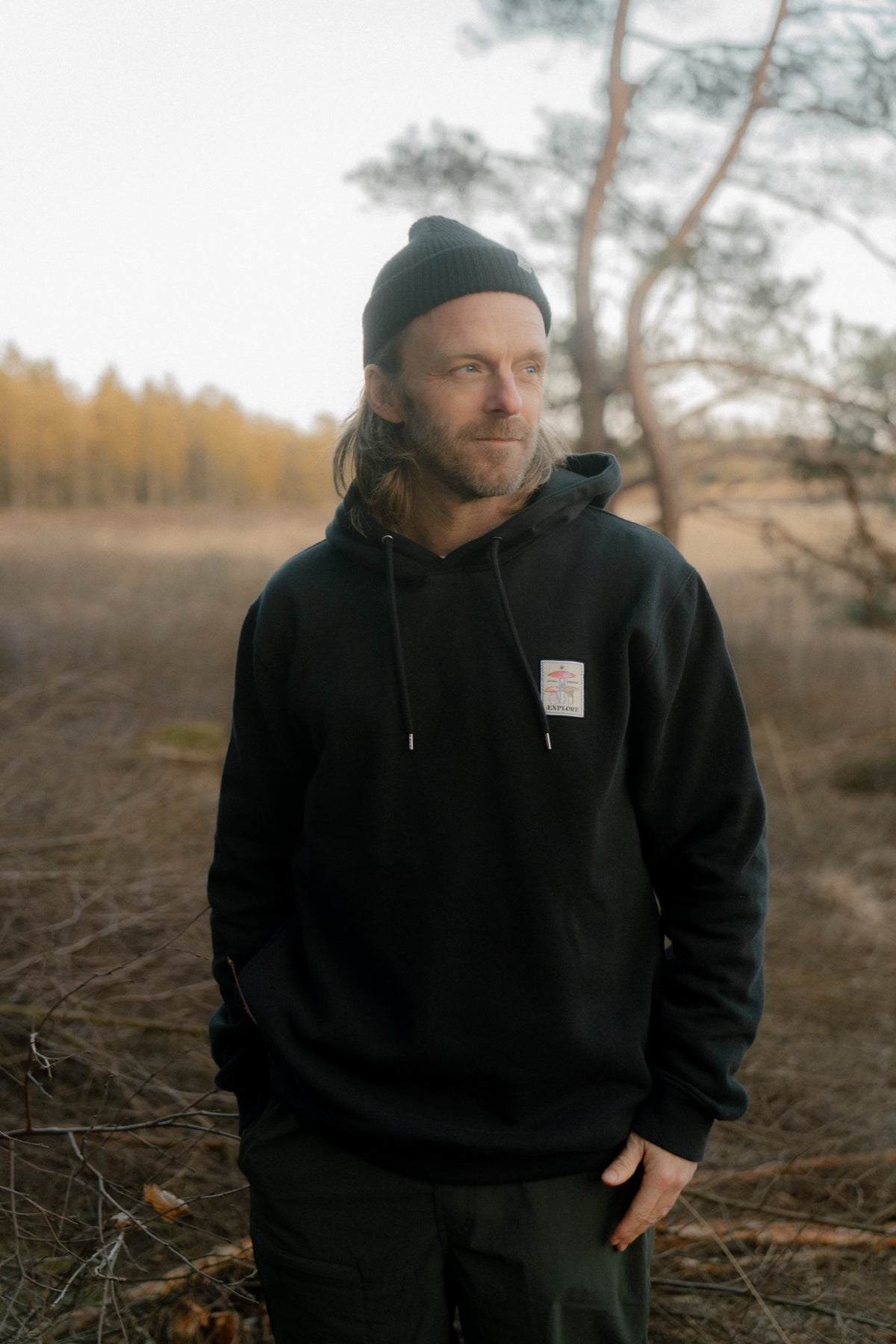 LAKOR Mushroom Forest Hoodie Sweatshirt Moonless Night