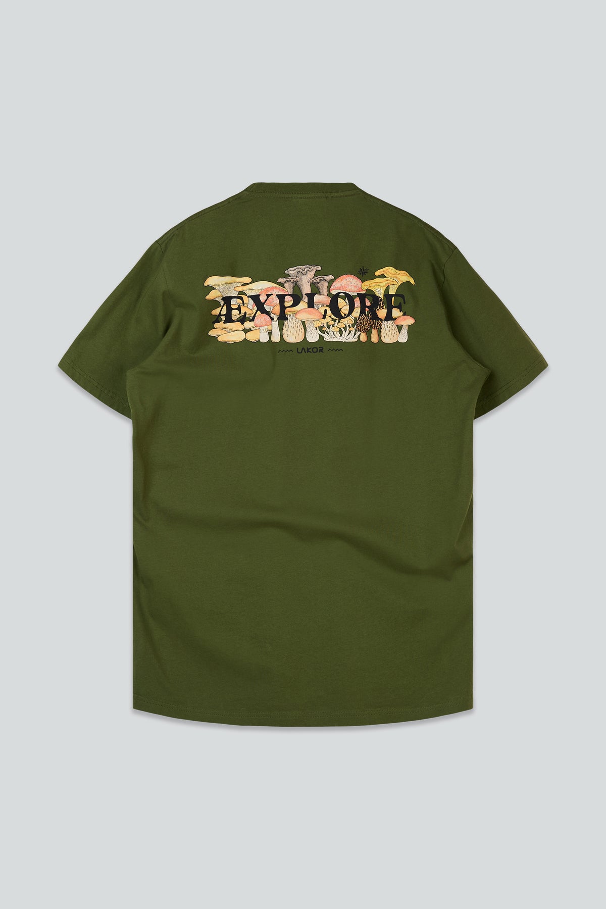LAKOR Mushroom Forest T-shirt T-Shirt Riffle Green