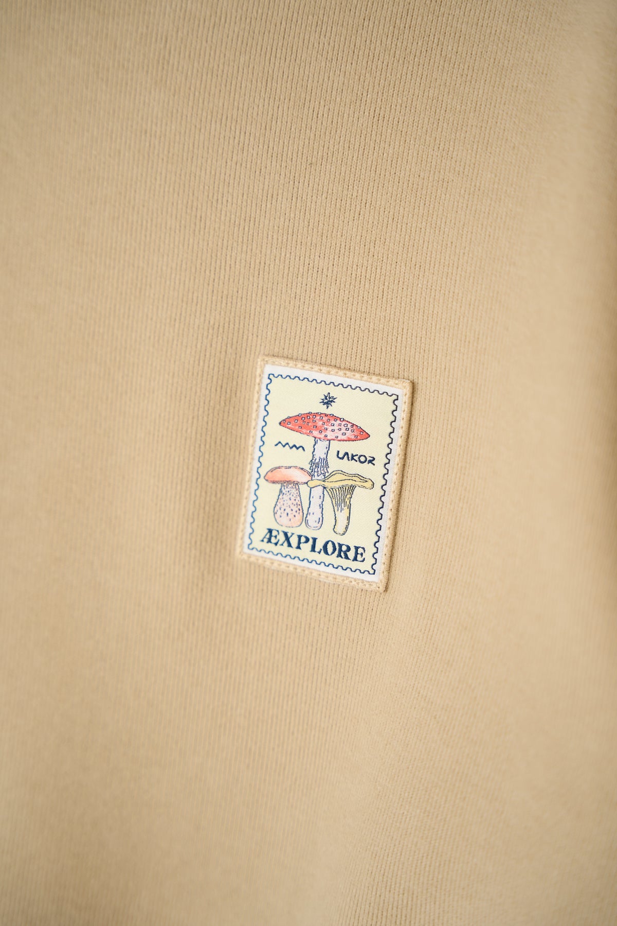 Mushroom Trio Crewneck - White Pepper