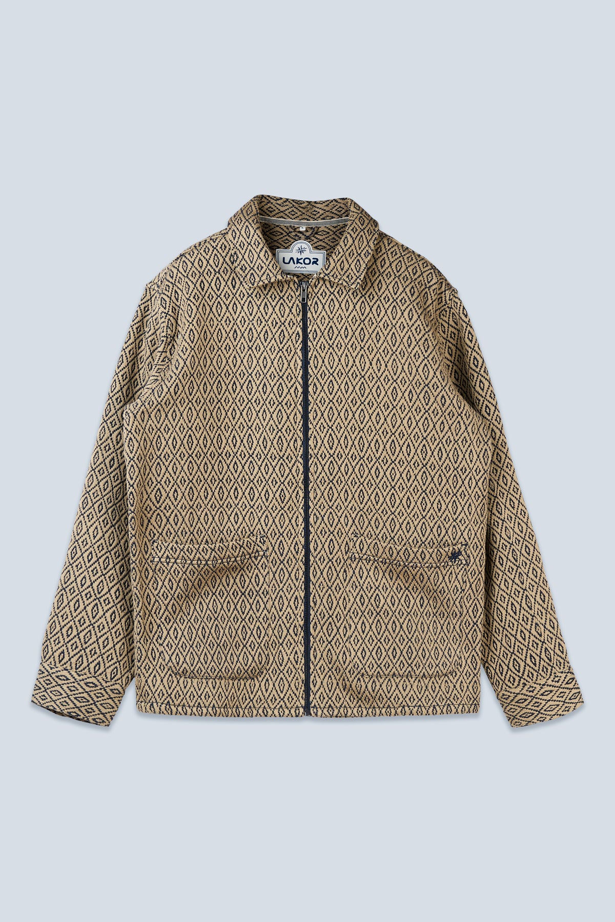 LAKOR Net Fix Jacquard Jacket Jacket Blueberry