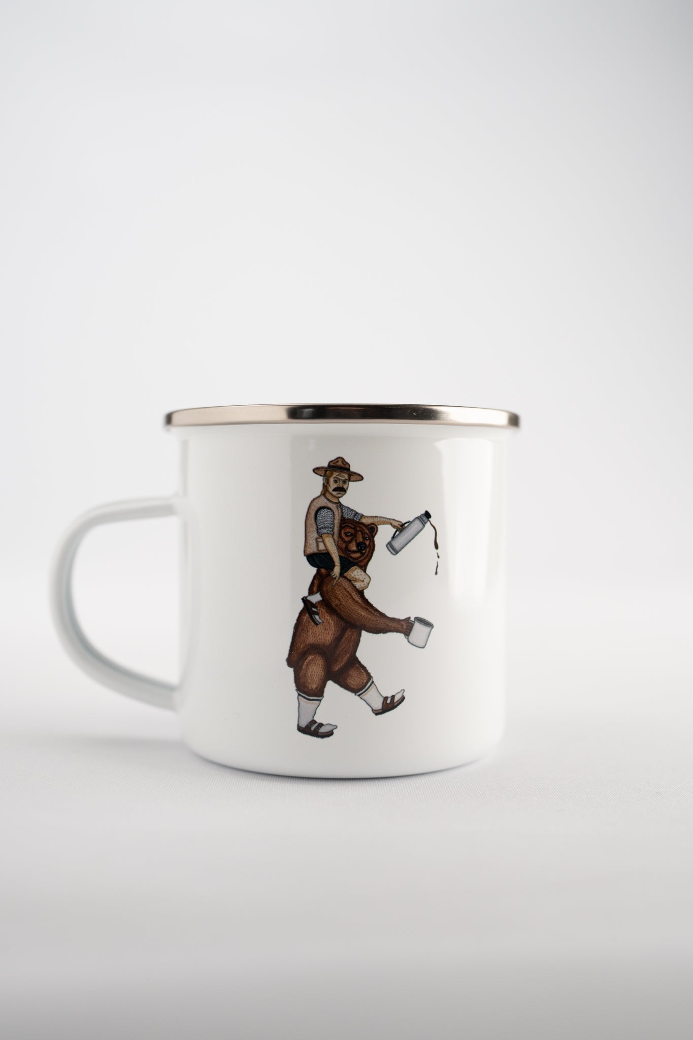 LAKOR Nordic Über Emaljekrus Mug White