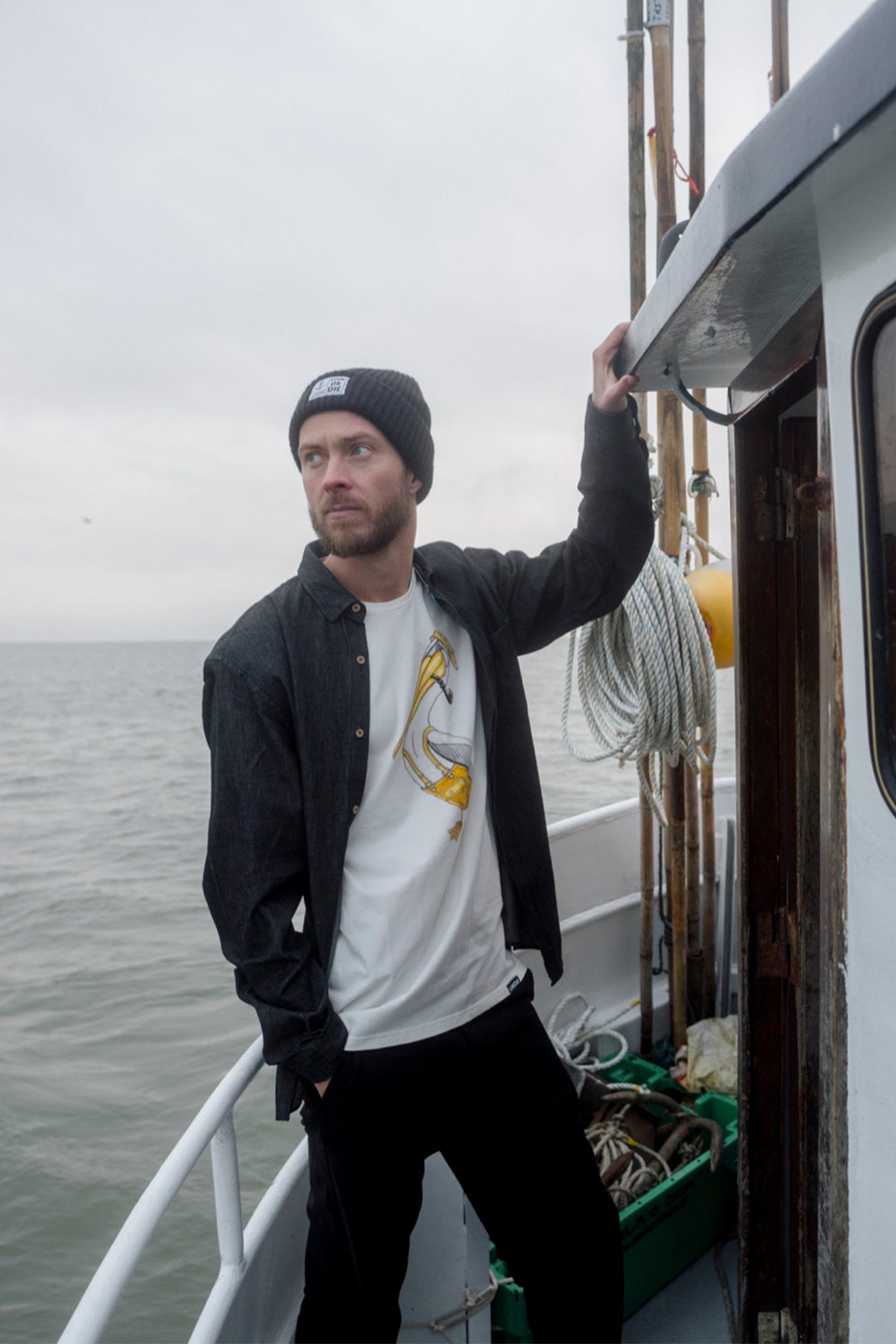 Organic Denim Shirt - Black