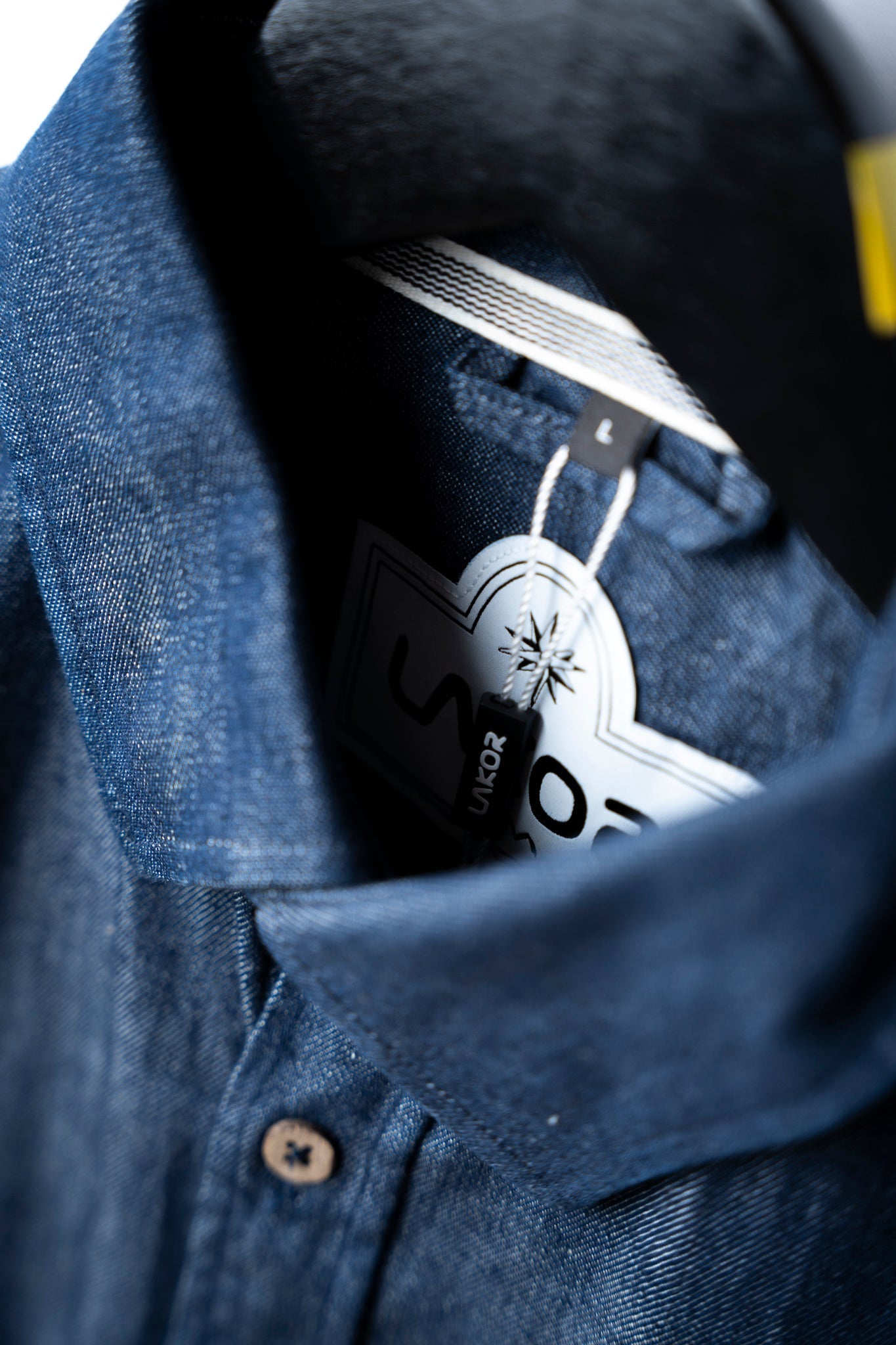 LAKOR Organic Denim Shirt Shirt Dark Blue