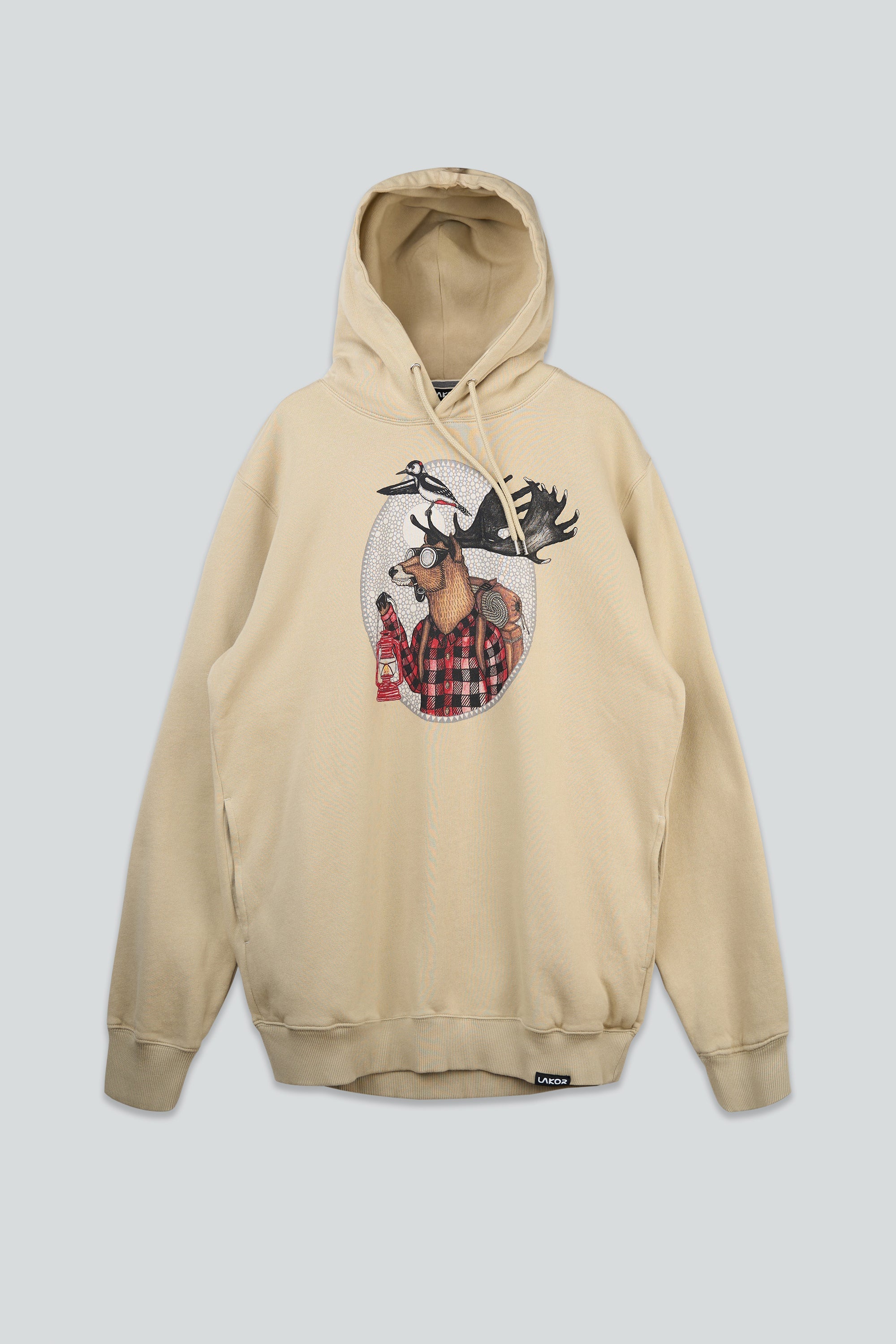 LAKOR Pathfinders Hoodie Sweatshirt White Pepper