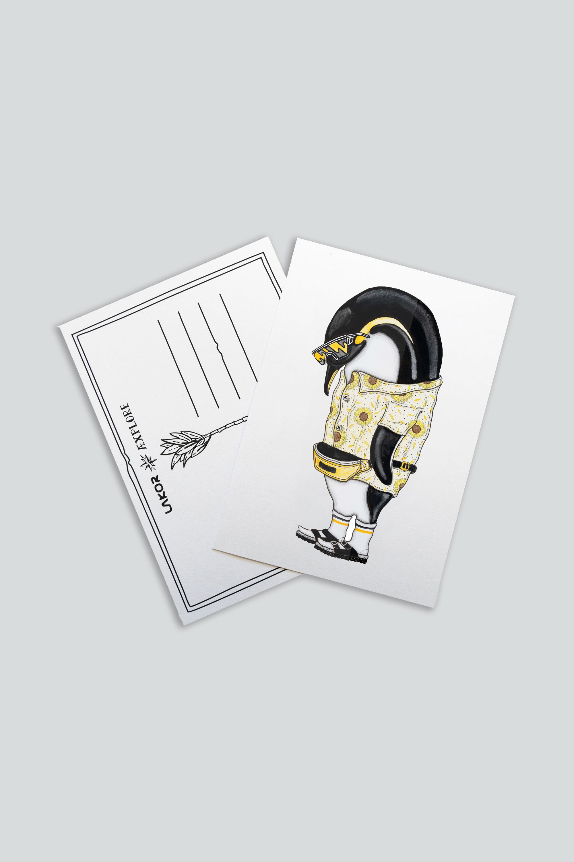 Pilgrim Penguin Postkarte