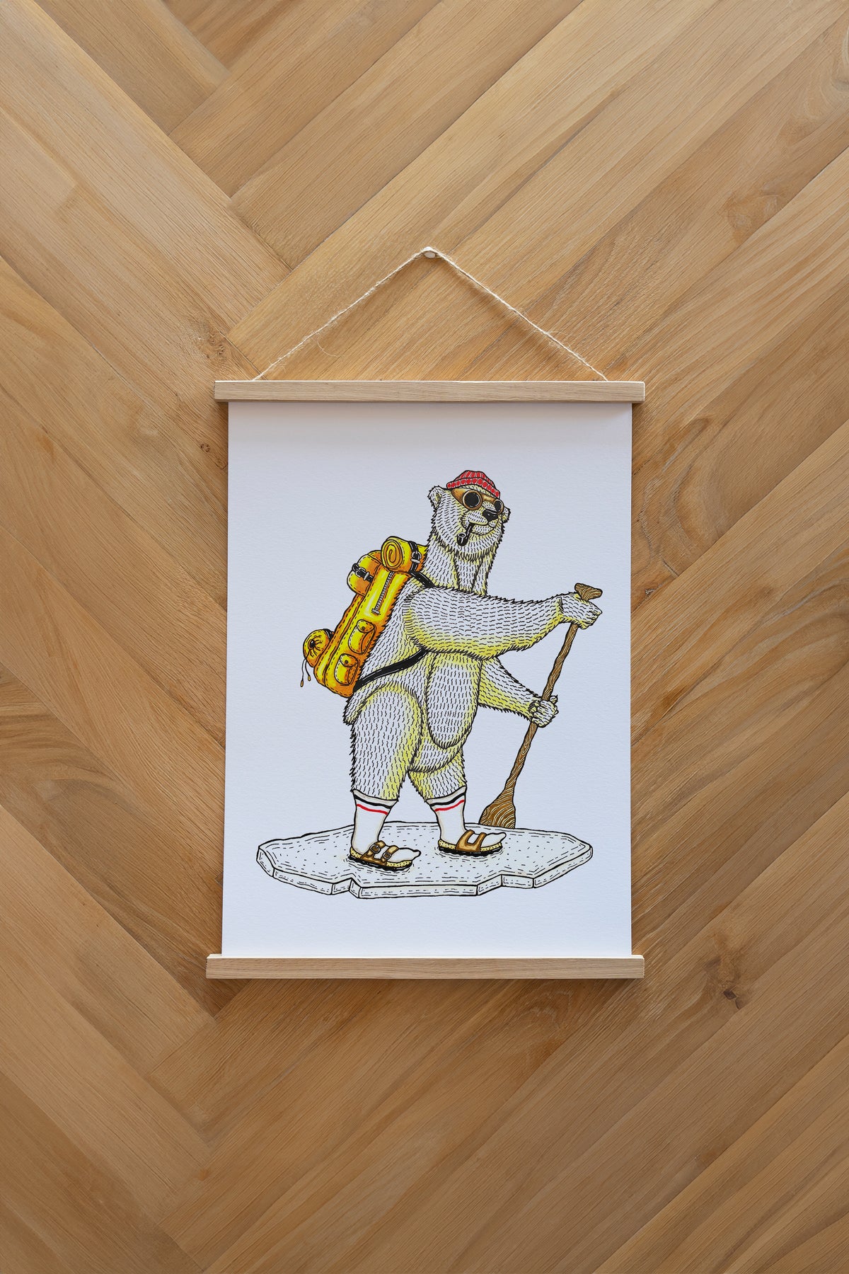 Polar SUP Plakat - White