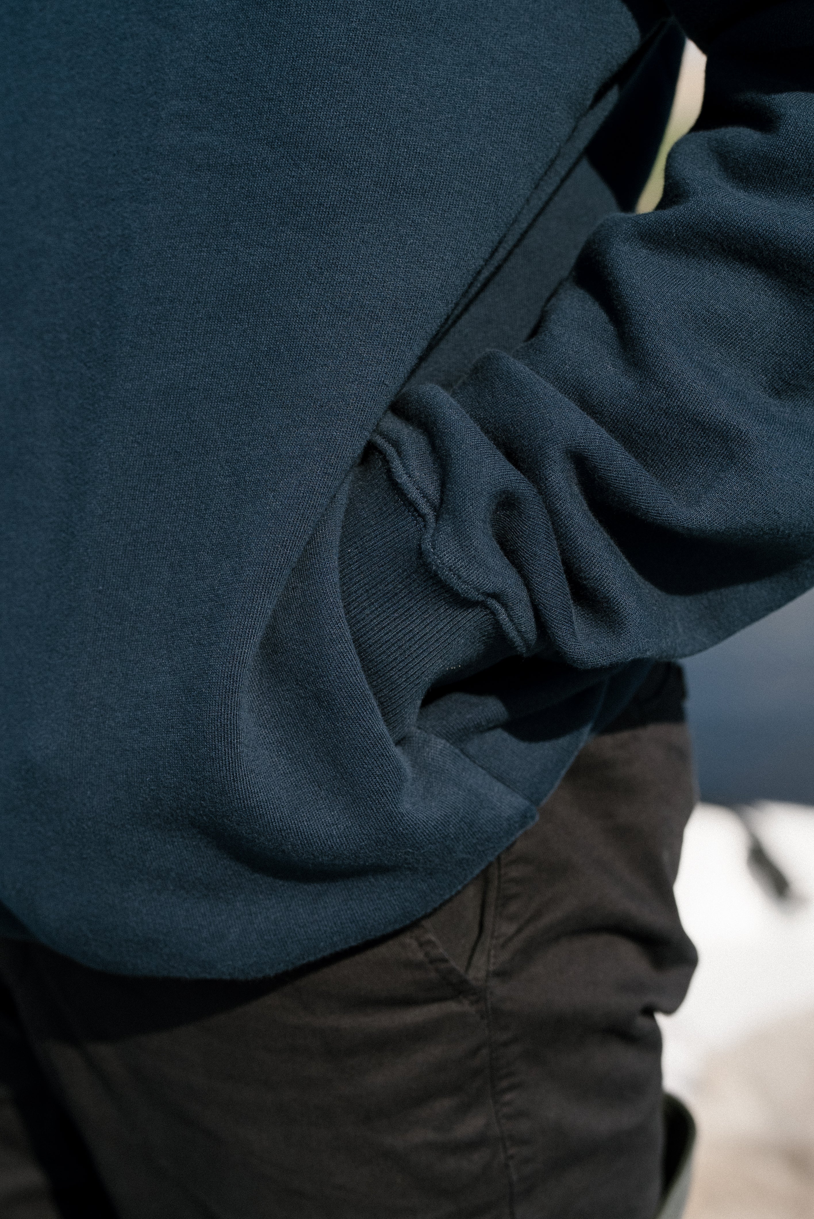 LAKOR Red Maxi Hoodie Sweatshirt Blueberry