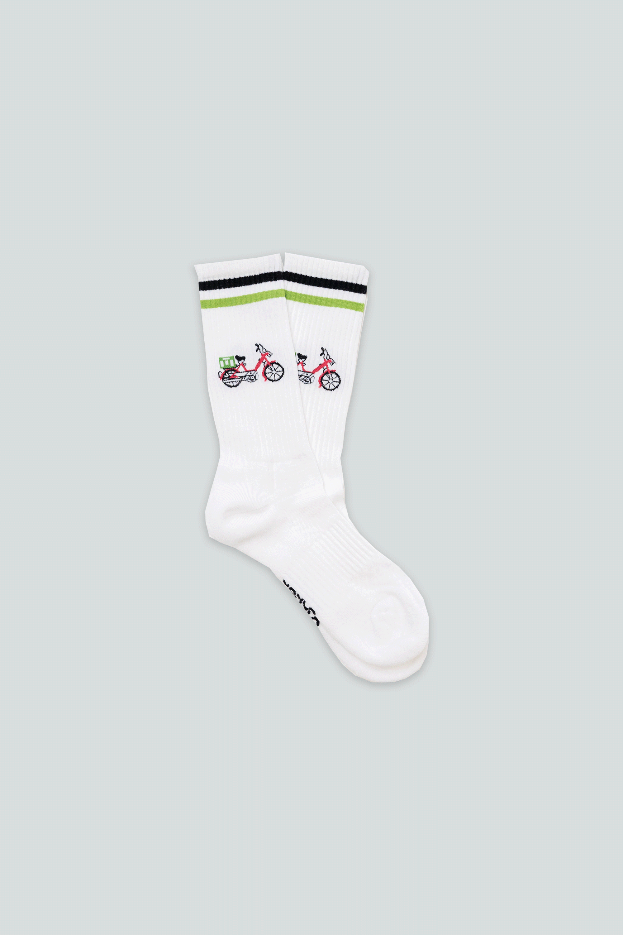 LAKOR Red Puch Socks Tennis Socks White