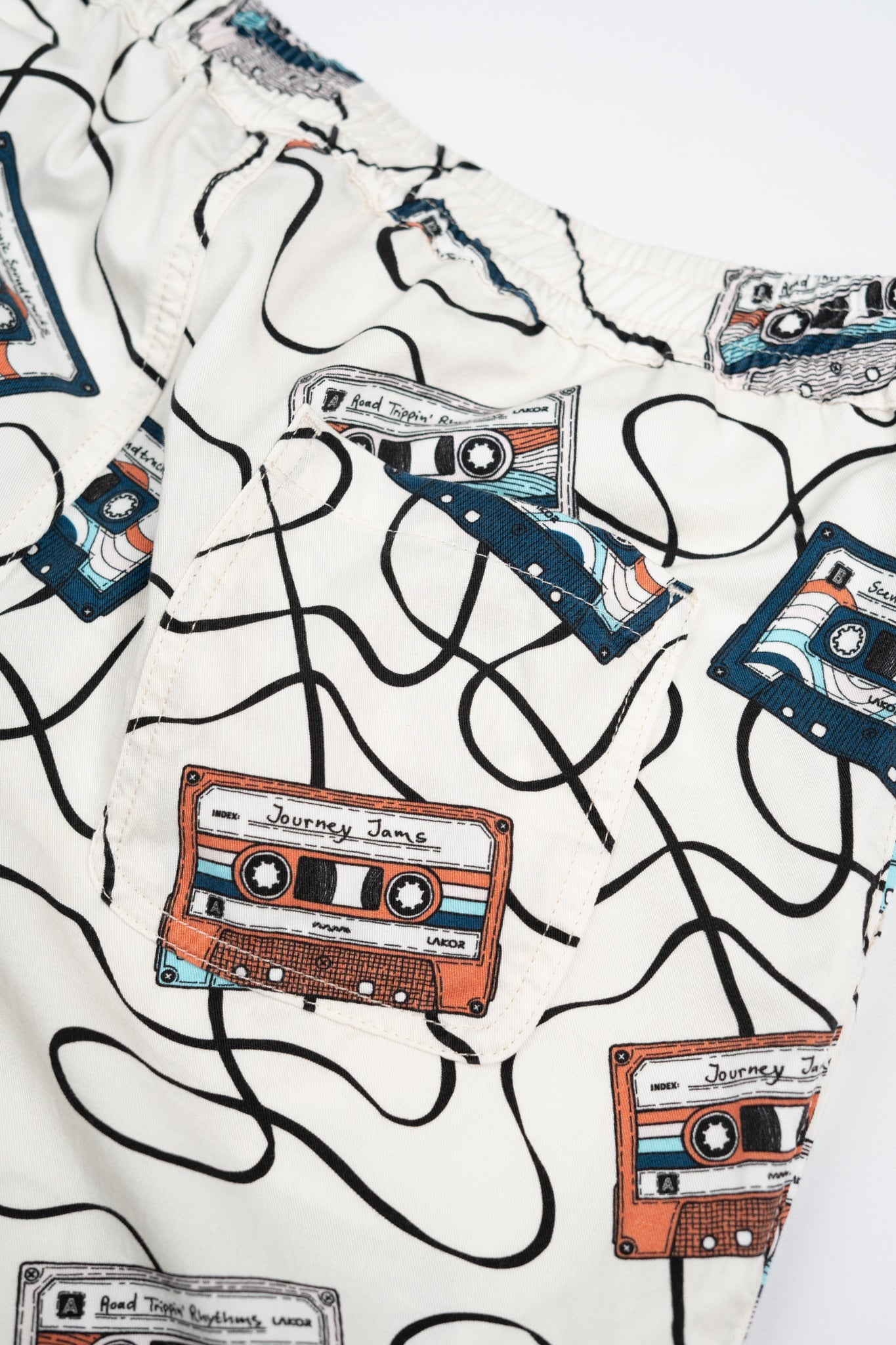 Roadtrip Mixtape Shorts - Star White