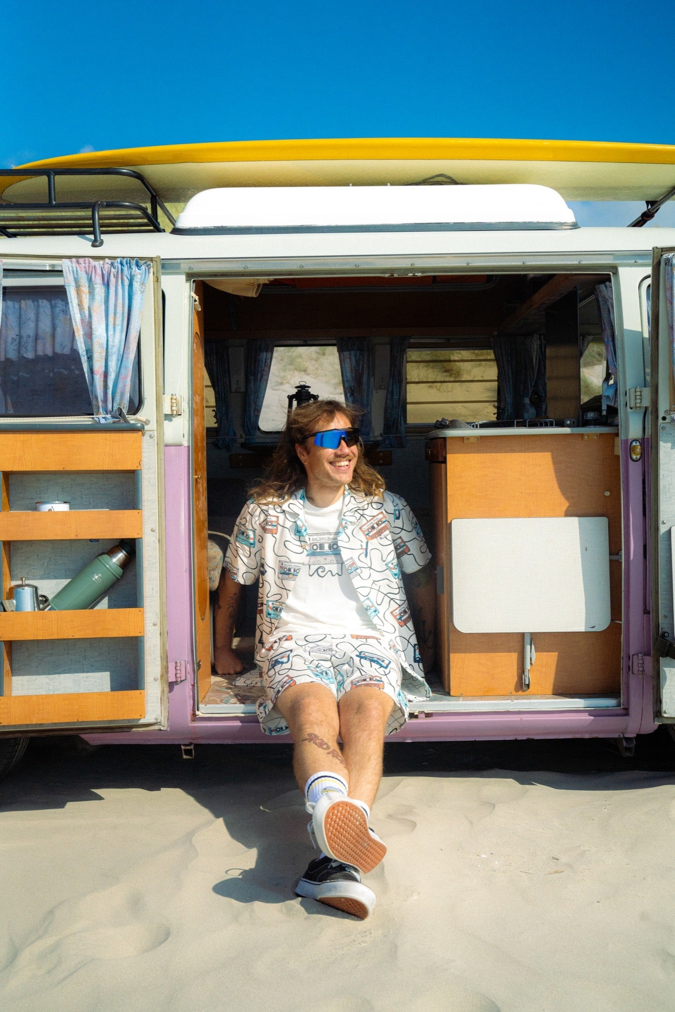 LAKOR Roadtrip Mixtape Shorts Shorts Star White