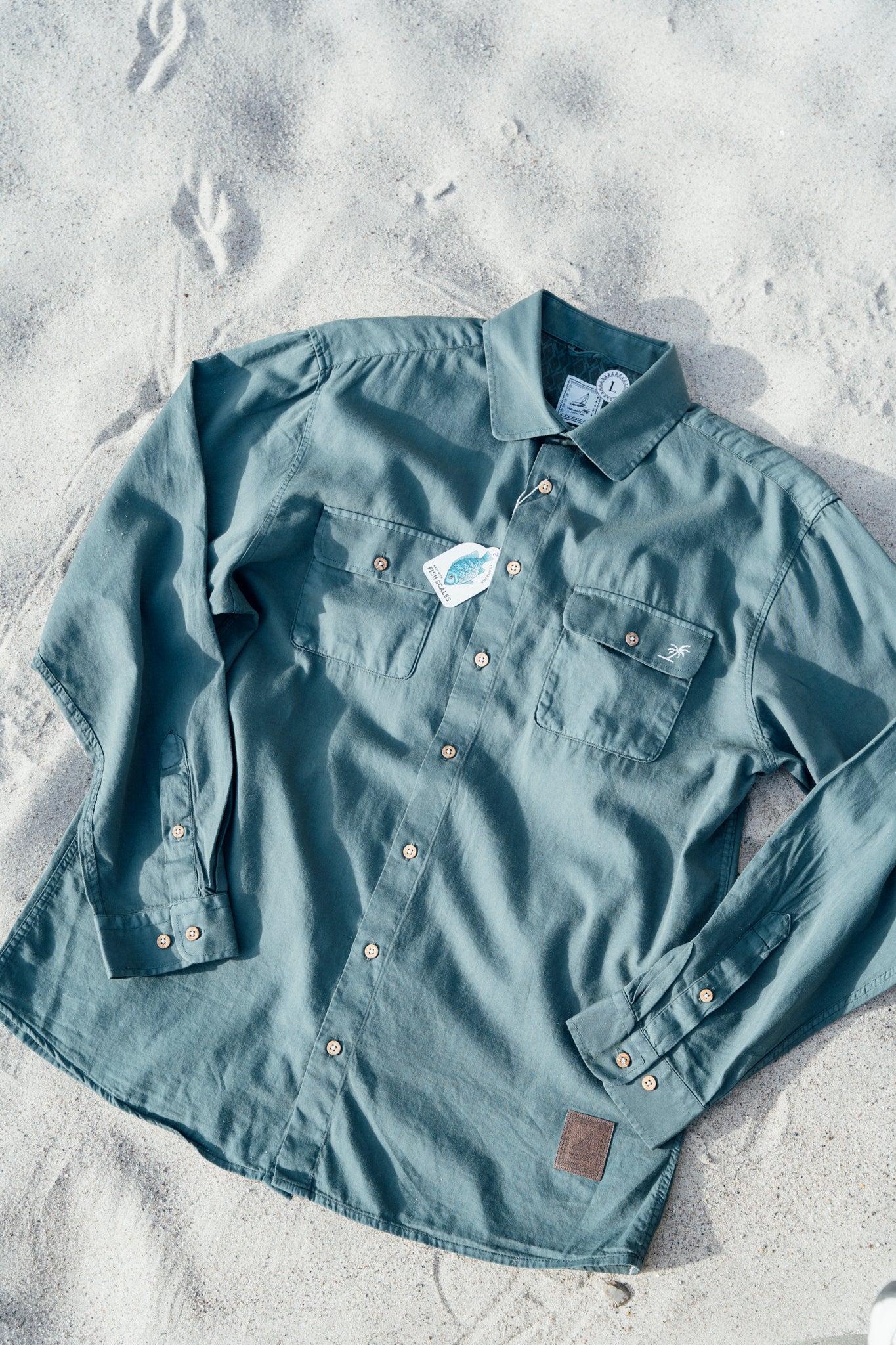 Havana Fish Safari Shirt (Green Gables)