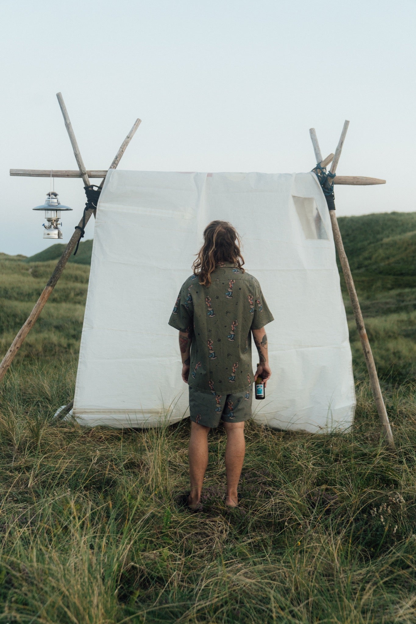 Dashboard Hula Short Sleeve Shirt (Deep Lichen Green)