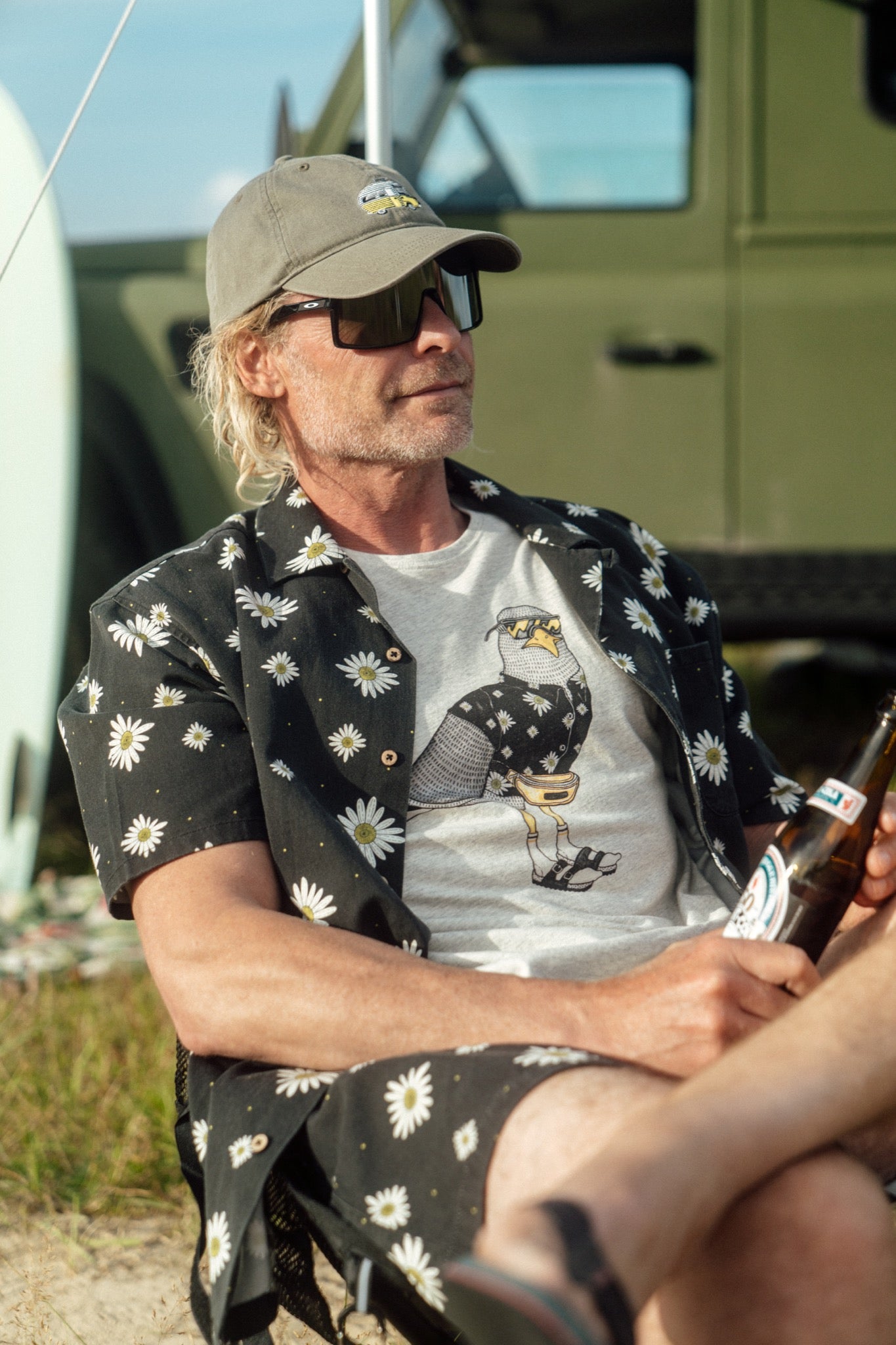 Maguerite Short Sleeve Shirt (Moonless Night)