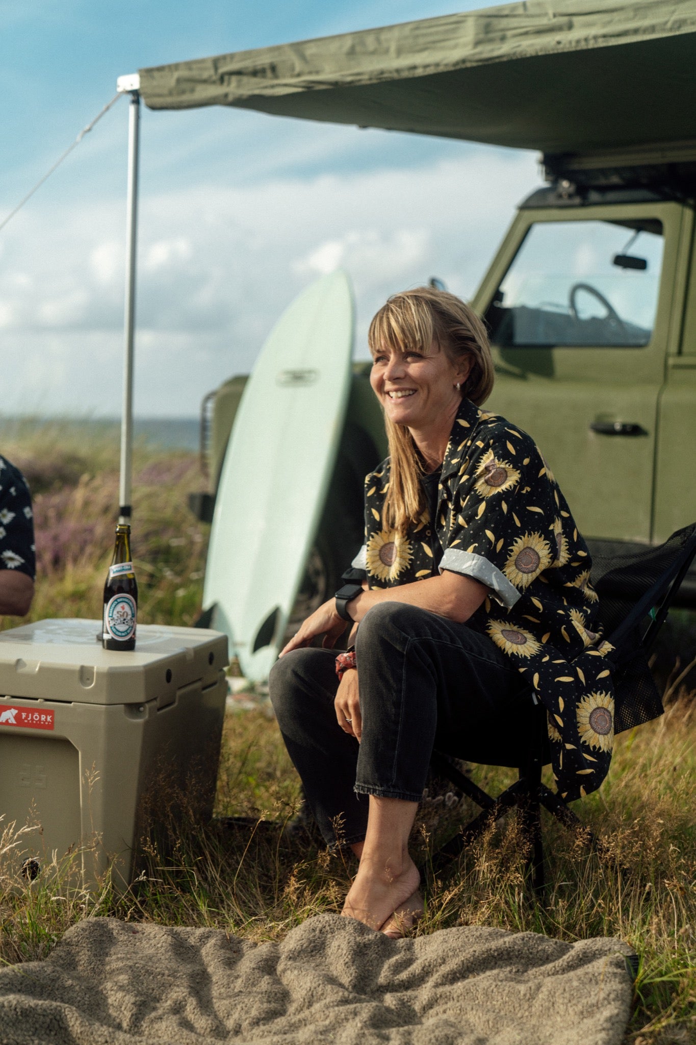 Sunflower Short Sleeve Shirt (Moonless Night)