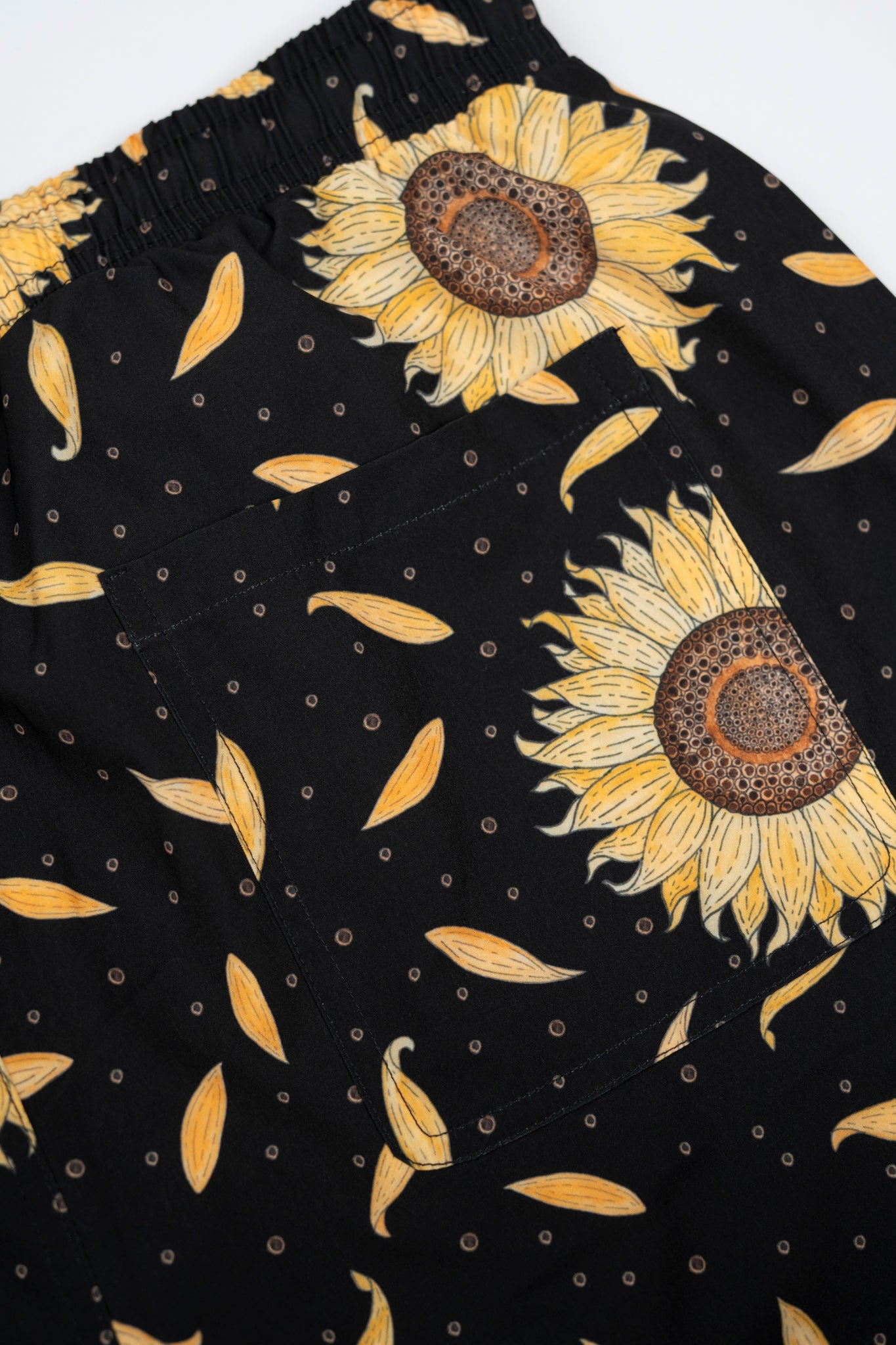 Sunflower Swim Shorts (Moonless Night)