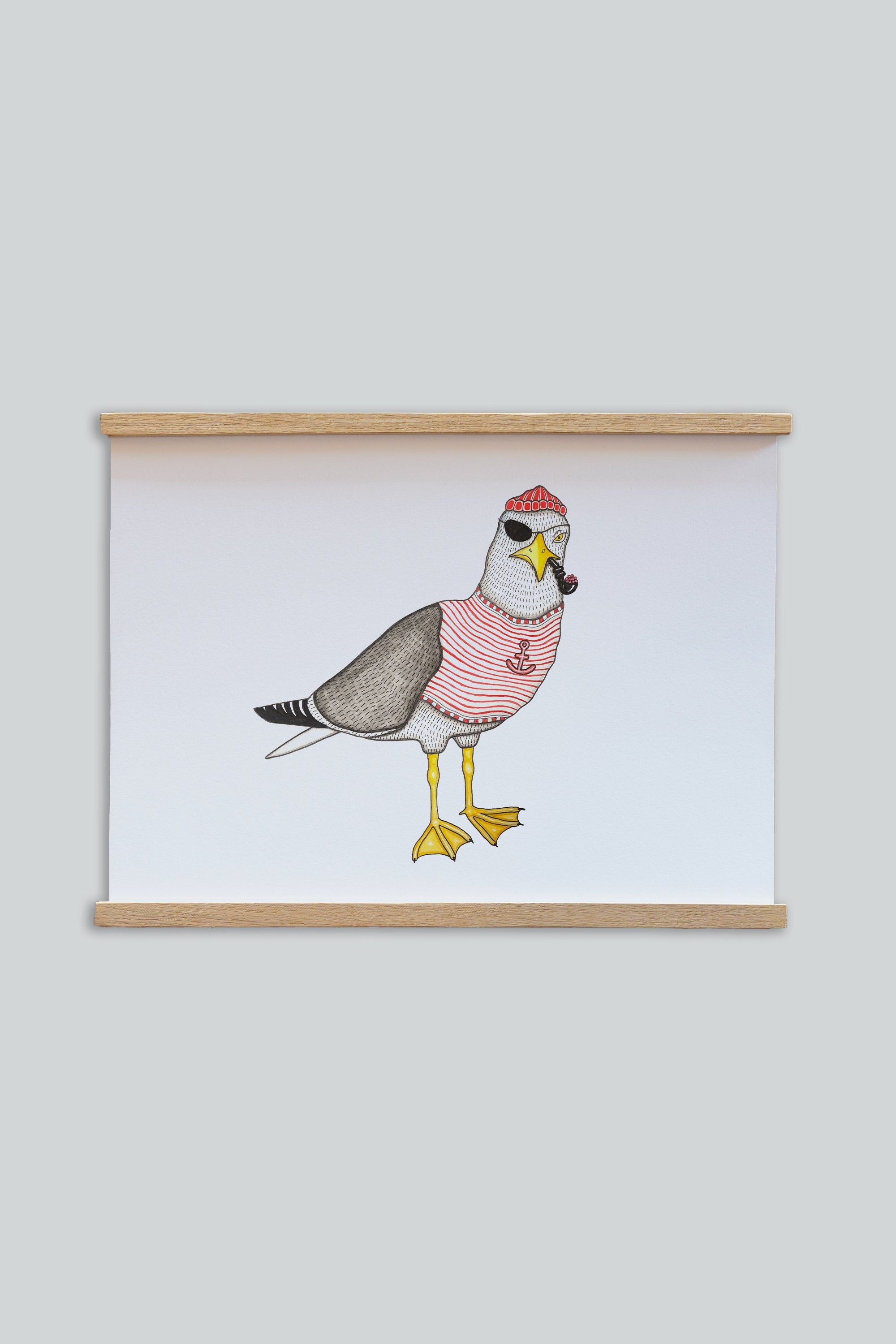 LAKOR Seaborn Seagull Plakat Poster White