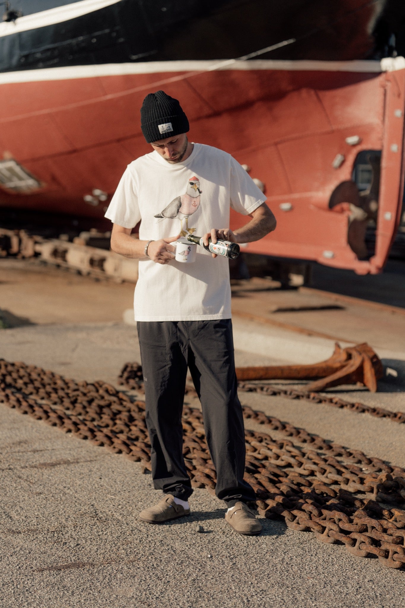 LAKOR Seaborn Seagull T-shirt T-Shirt Rainy Day