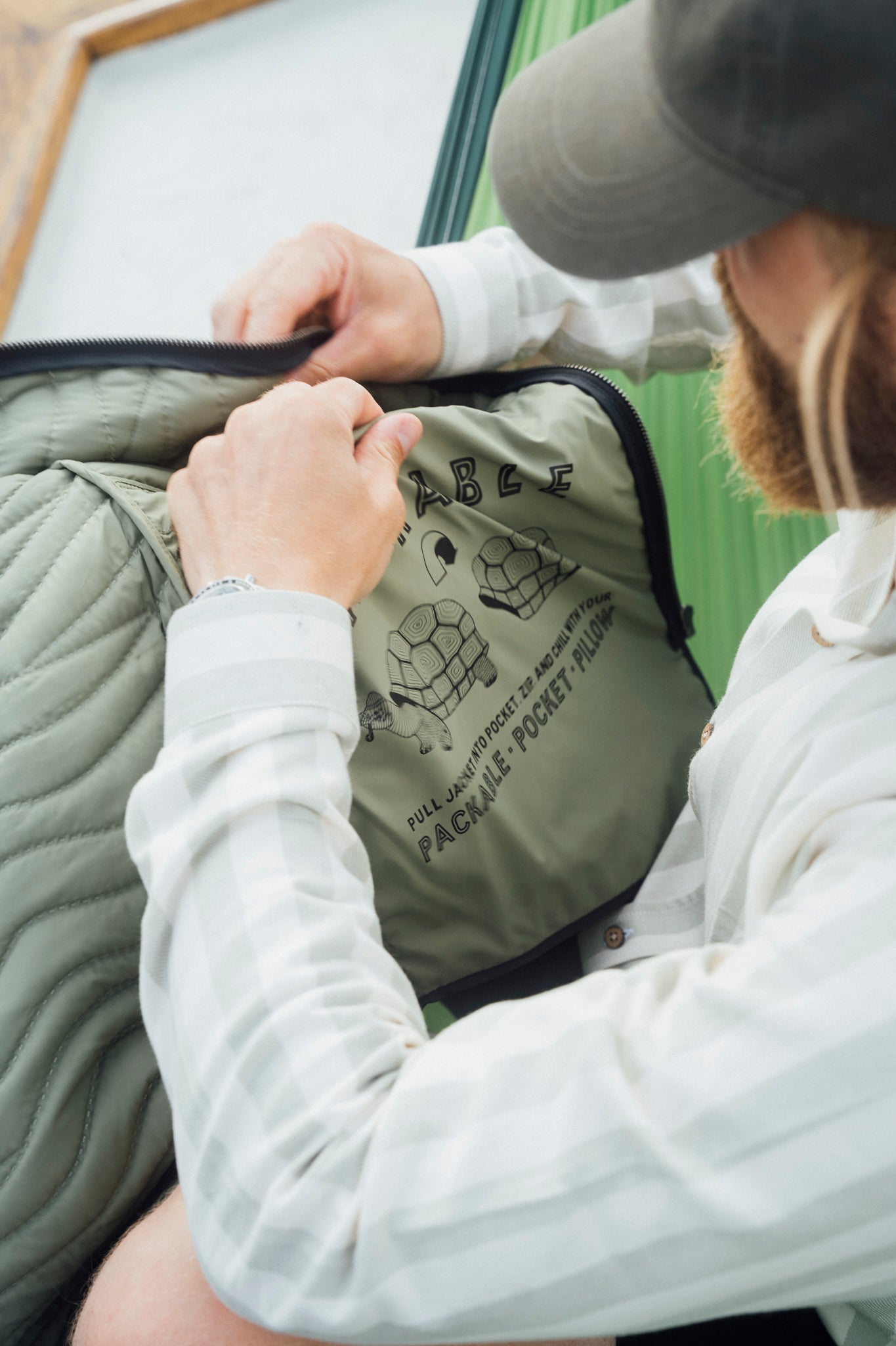 LAKOR Seaway Quilt Jacket Jacket Deep Lichen Green