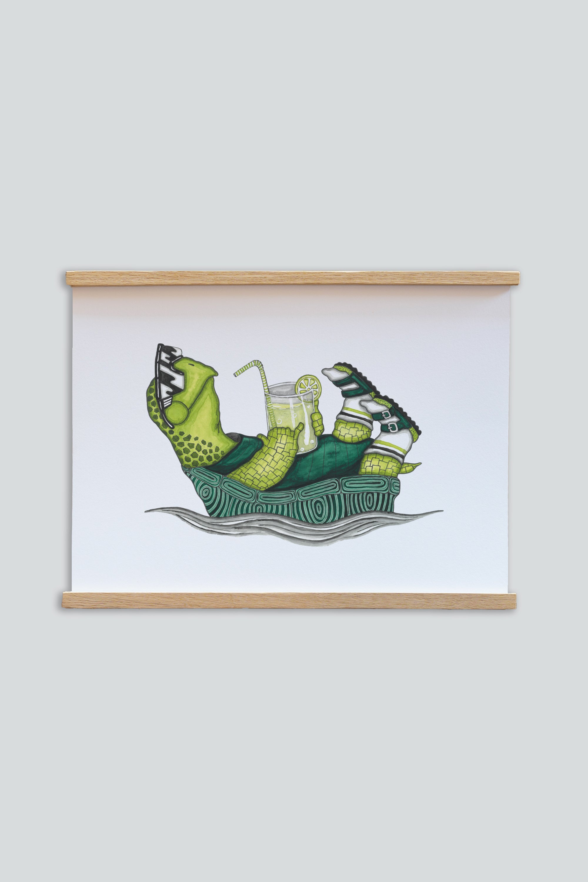 LAKOR Slow Flow Poster Poster White