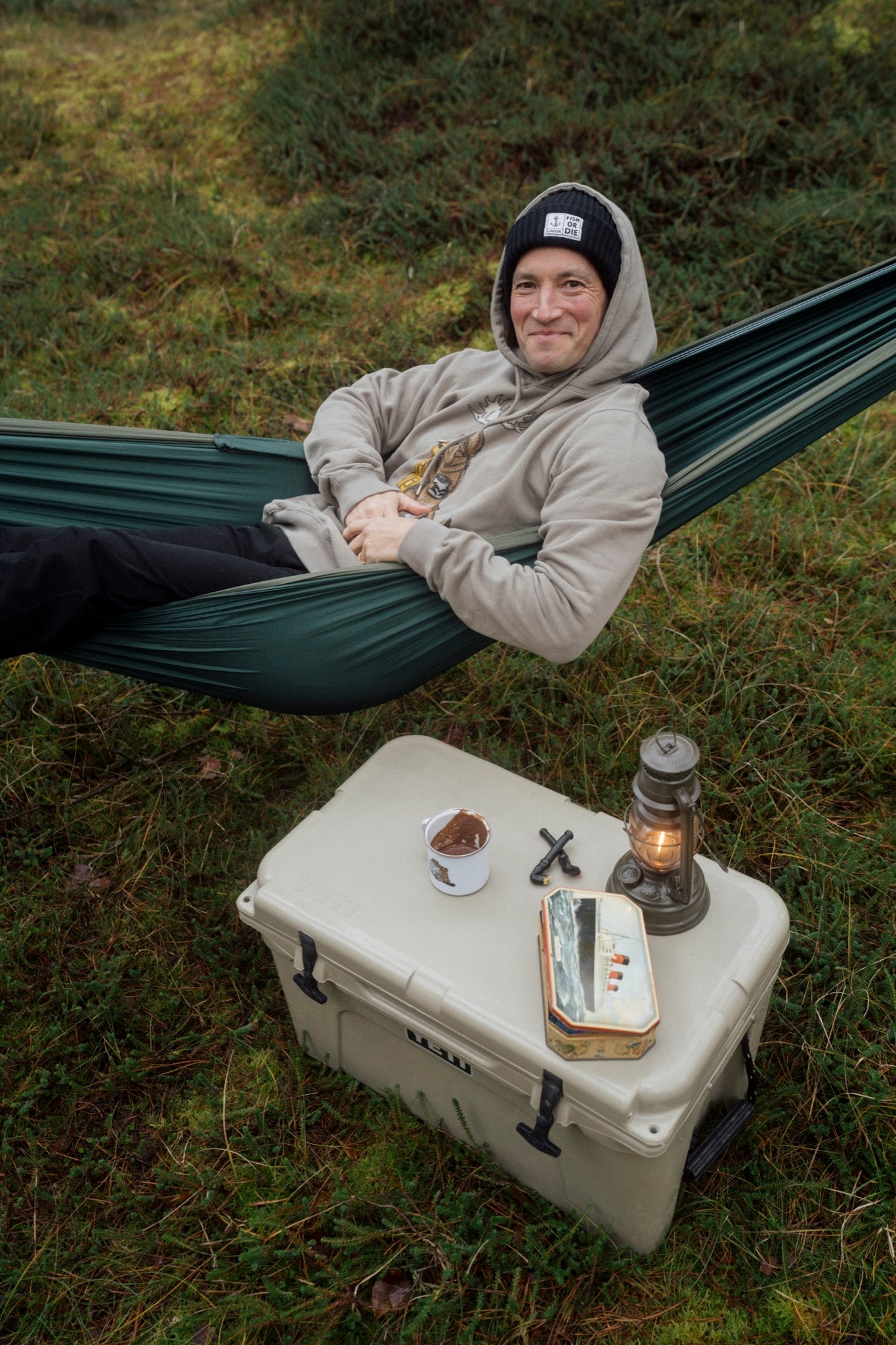 LAKOR Snooze Moose Hoodie Sweatshirt Fallen Rock