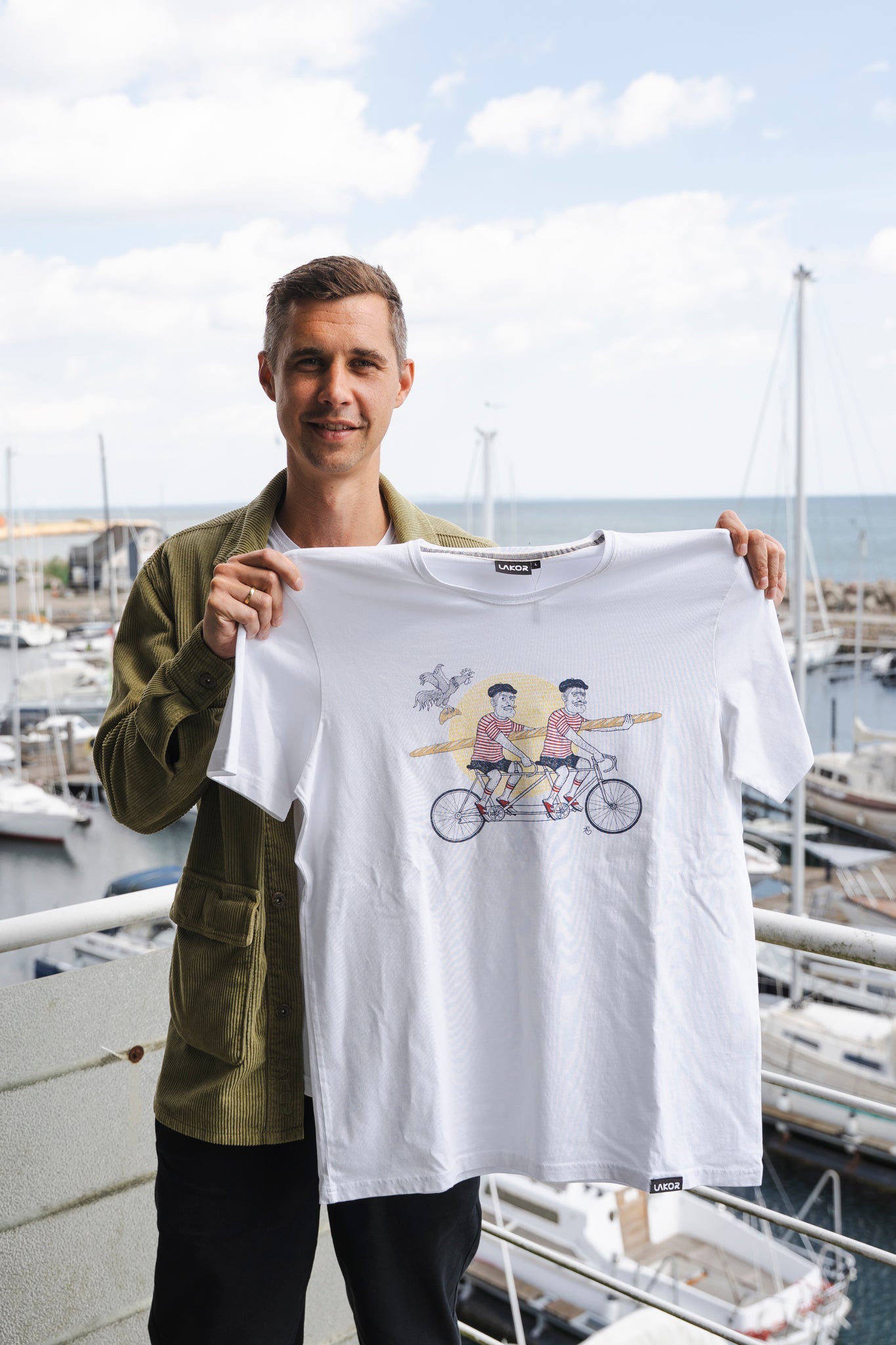 Social Cyclist T-shirt - Star White