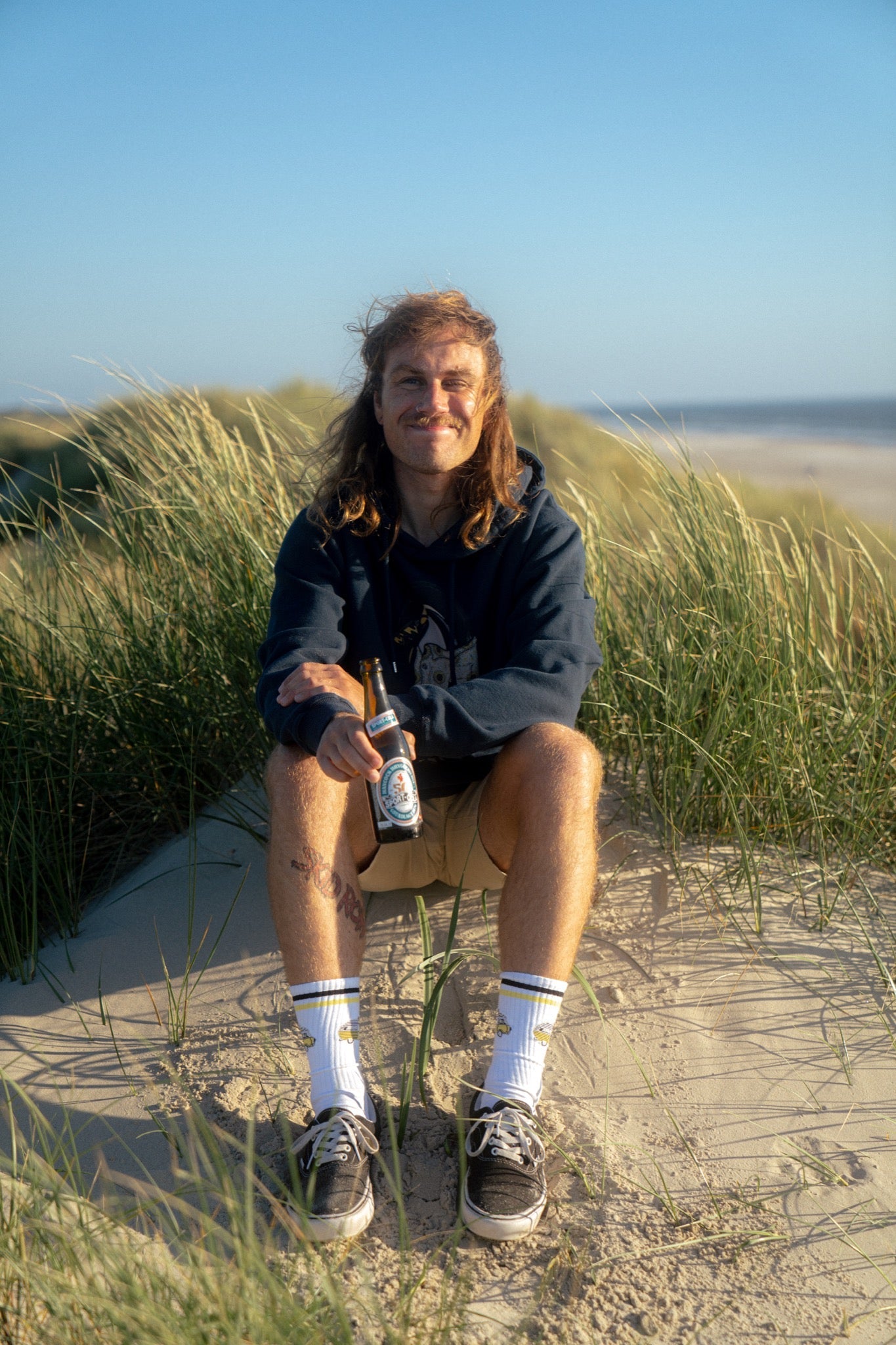 LAKOR Sun Camper Socks Tennis Socks White