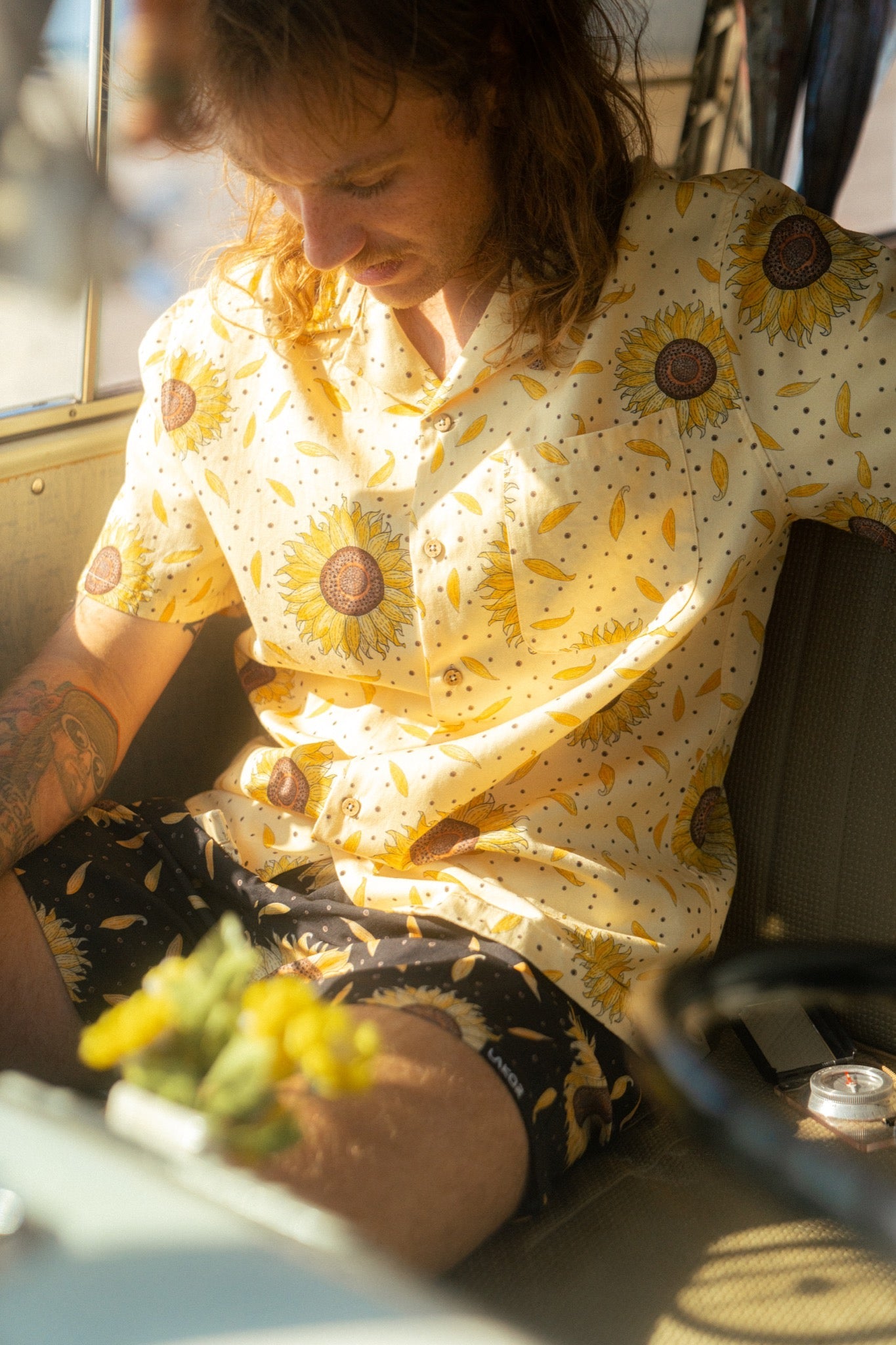 Sunflower Swim Shorts - Moonless Night