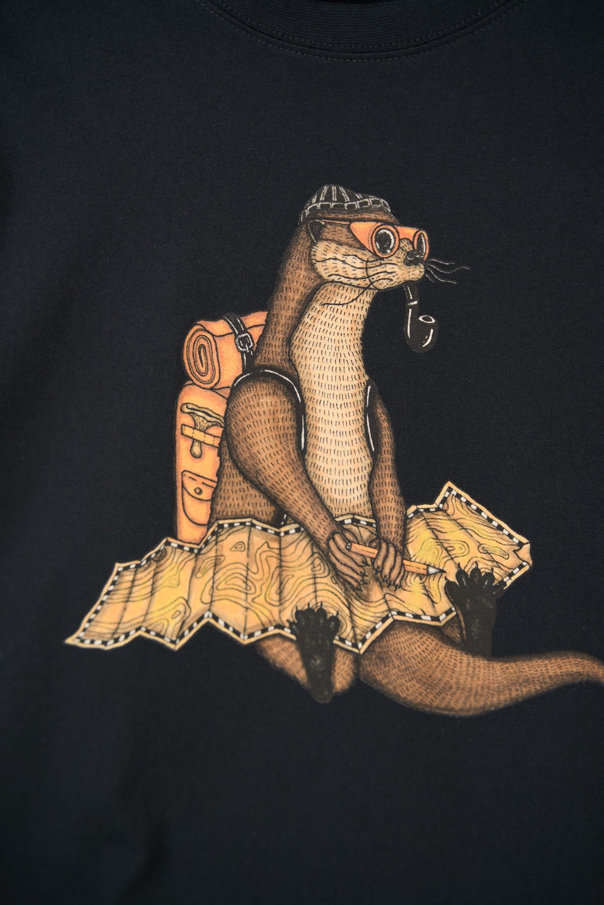 The Otter Way T-shirt - Moonless Night
