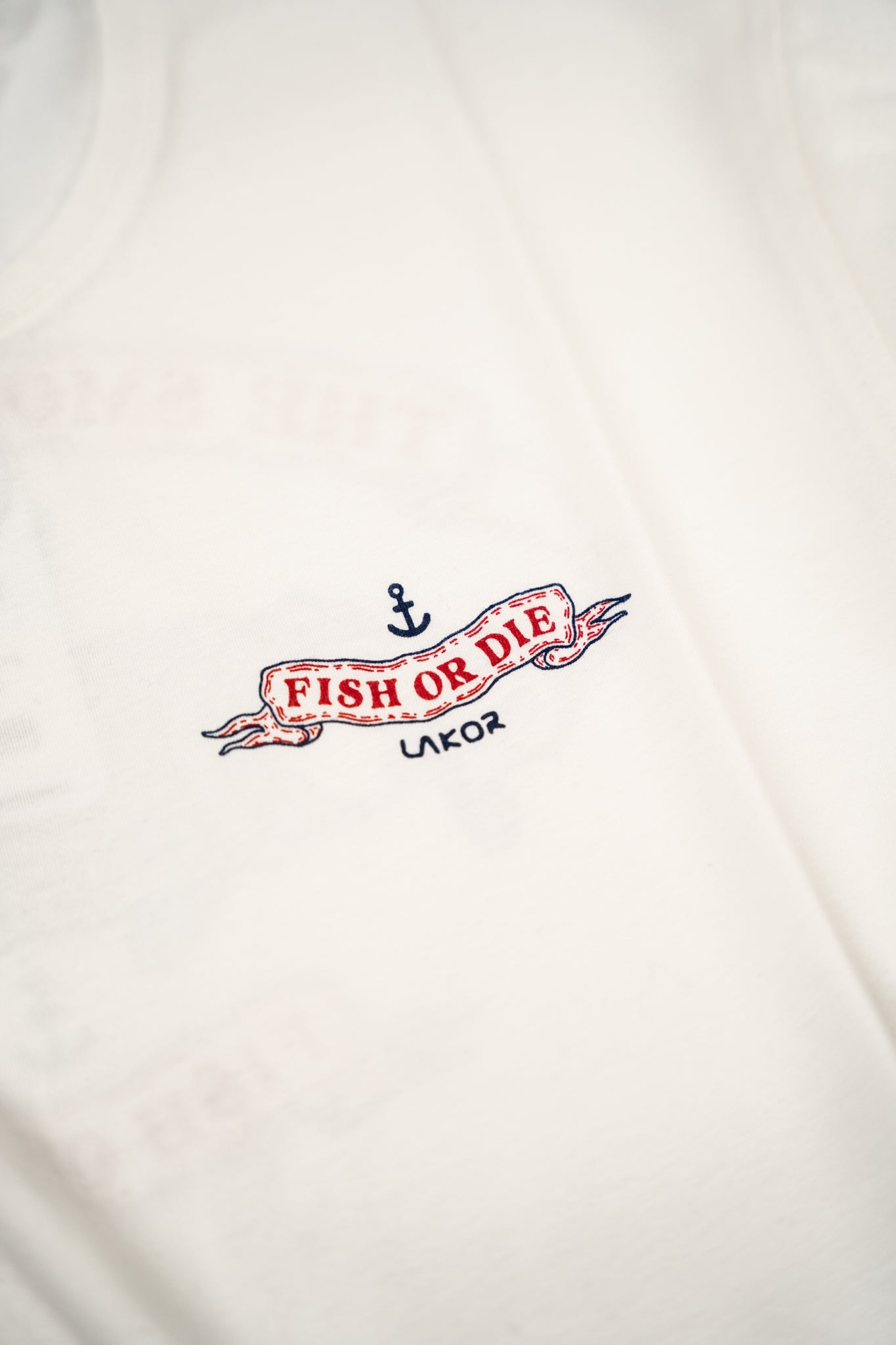 LAKOR The Smoking Salmon T-shirt T-Shirt Star White