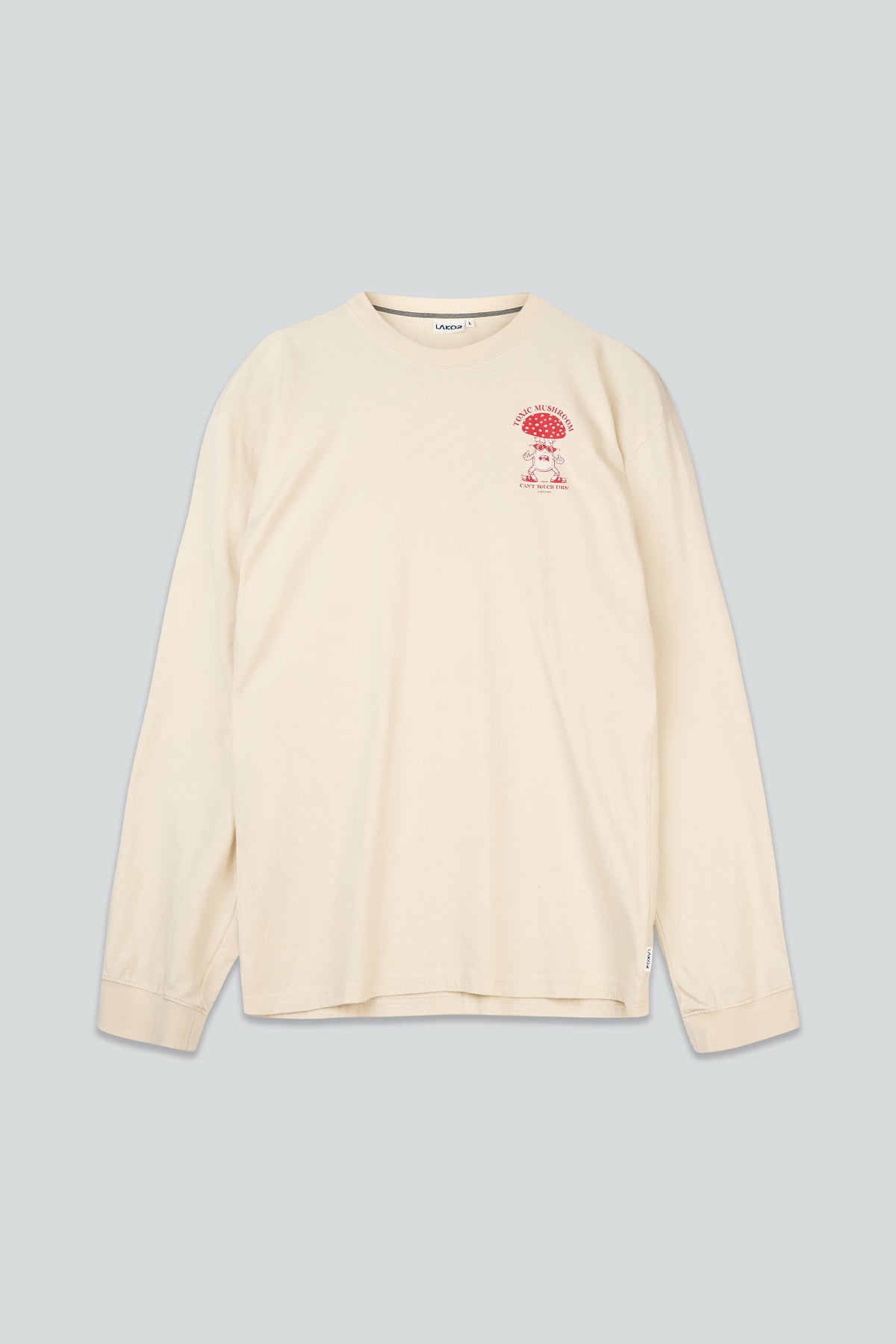 Toxic Mushroom Boxfit LS T-shirt - Rainy Day
