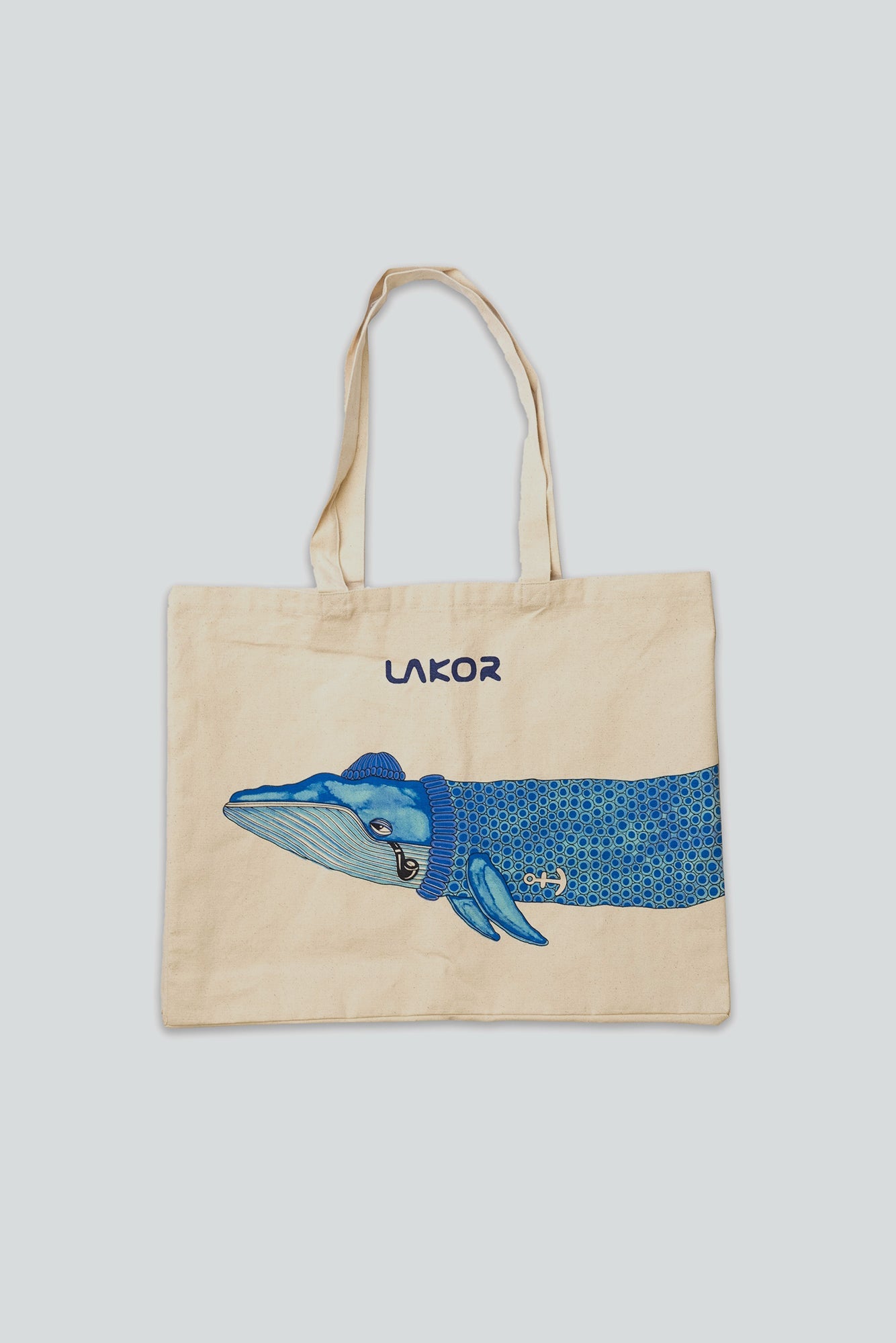 LAKOR Whale Tote Bag Tote Bag Off White