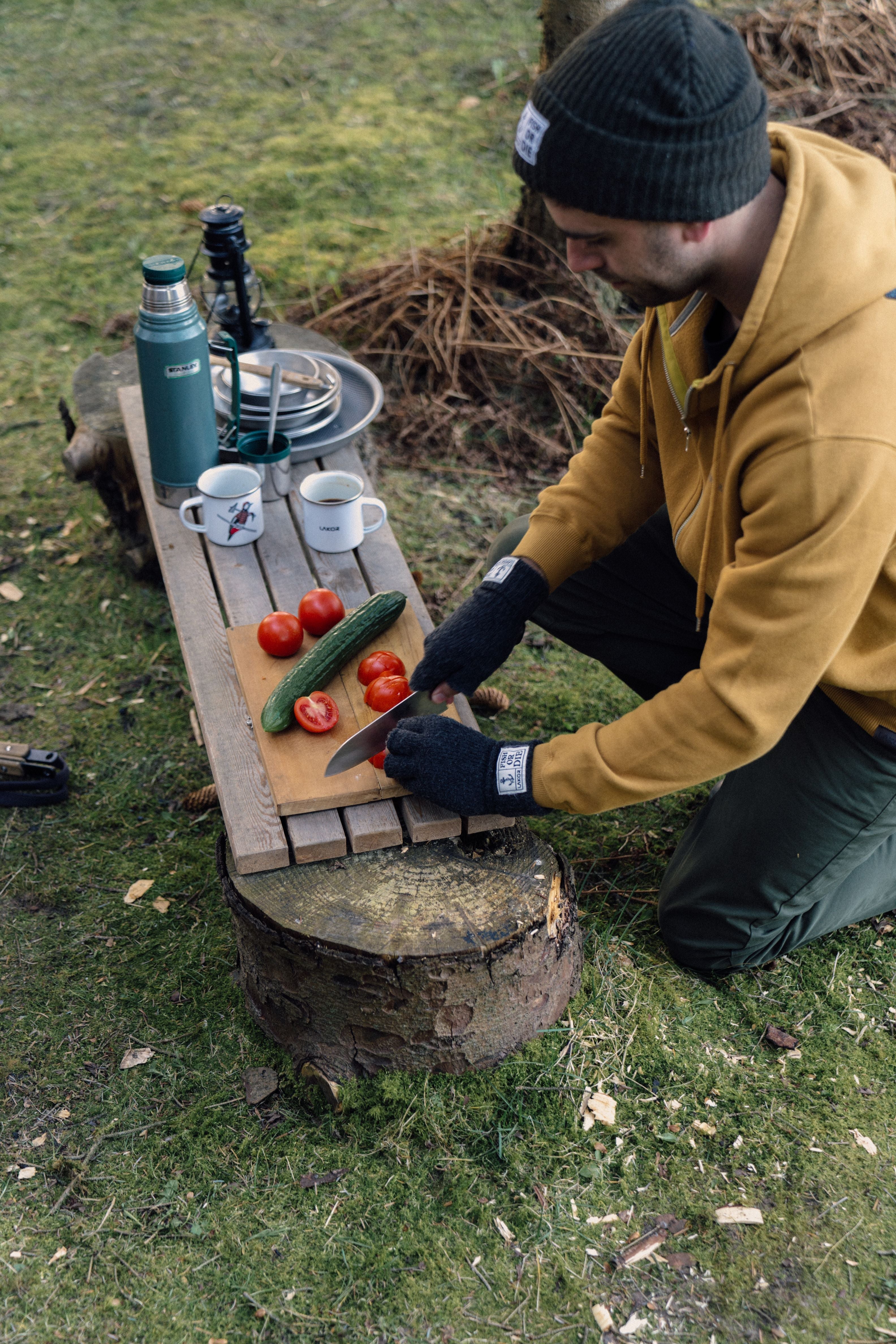 LAKOR Woodpecker Emaljekrus Mug White