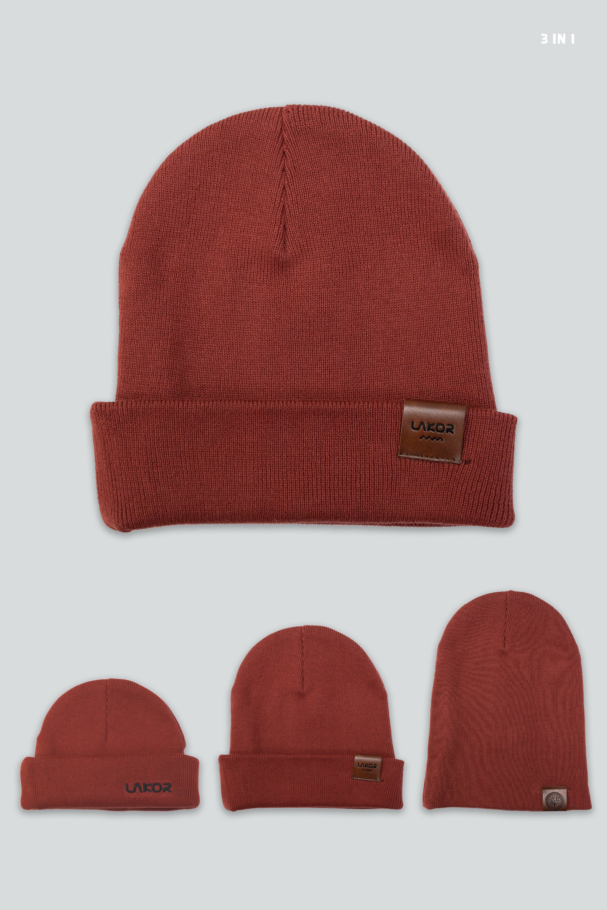 Boom Beanie (Rotbraun)
